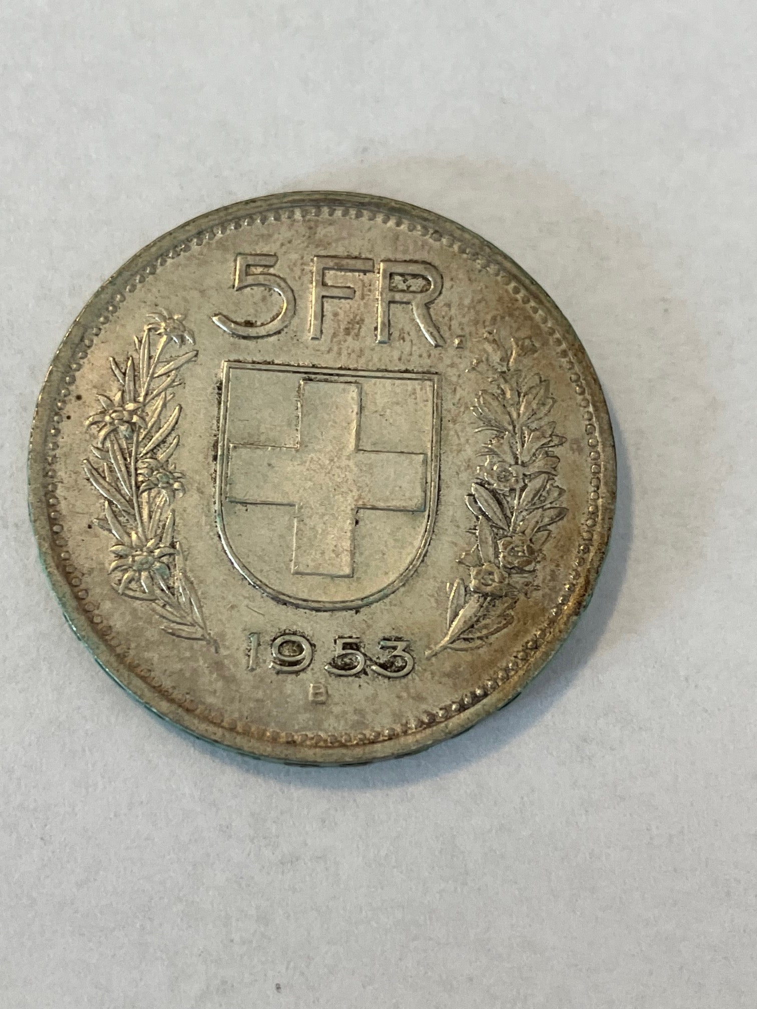 5 Francs Switzerland 1953