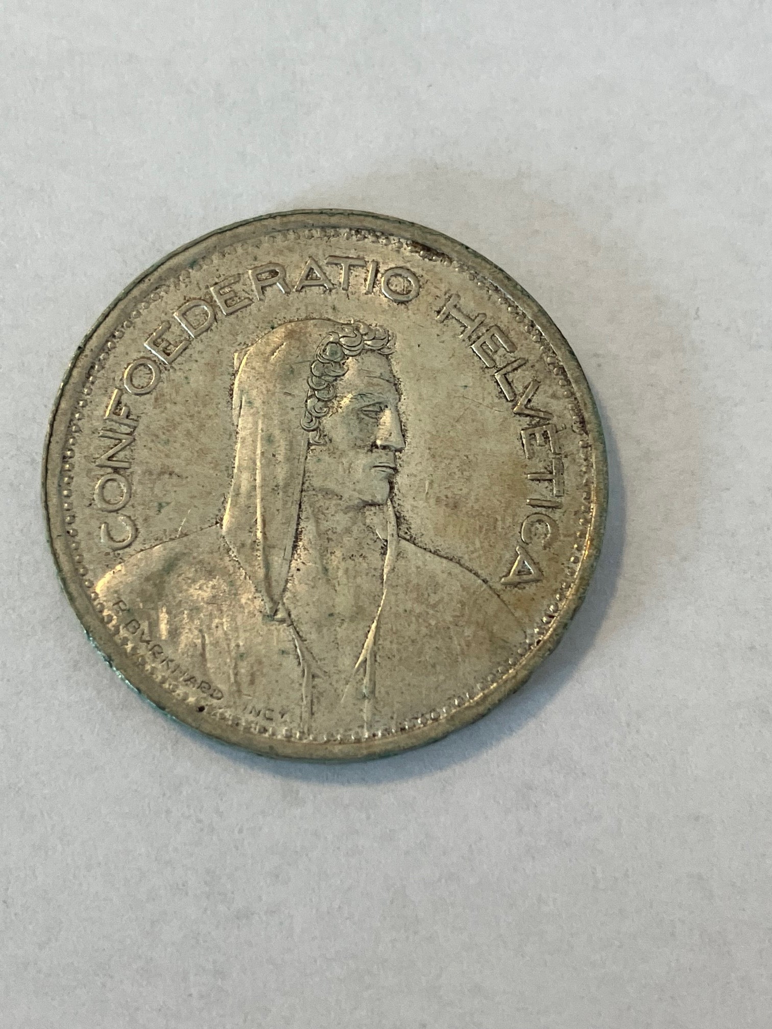 5 Francs Switzerland 1953
