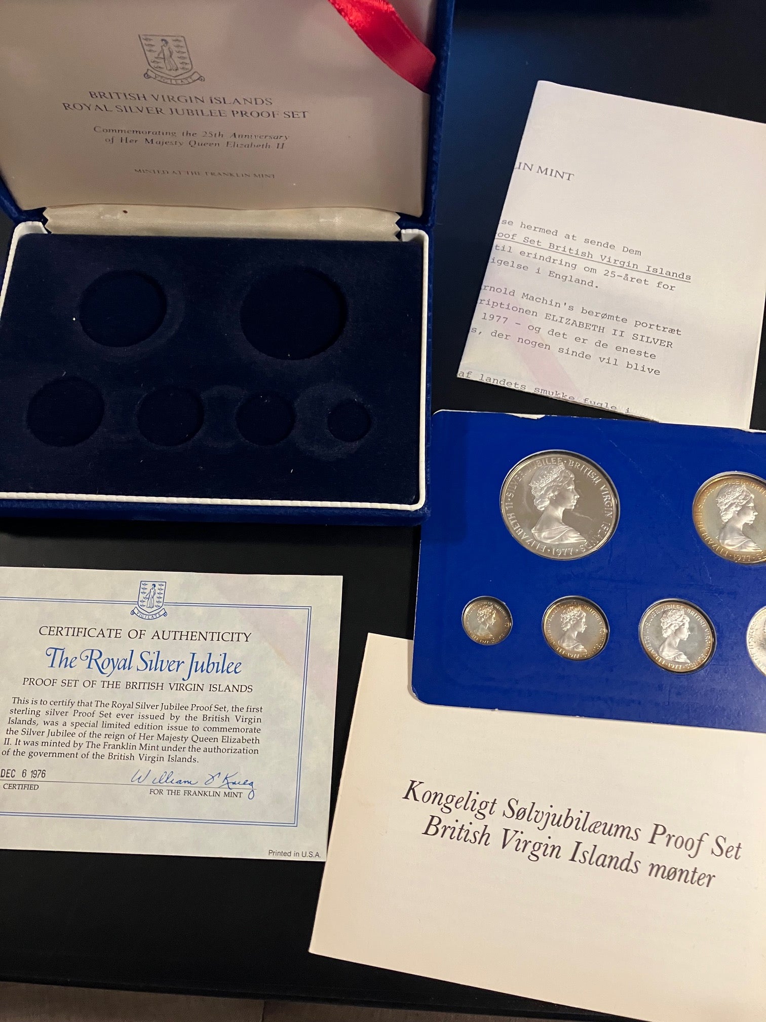 British Virgin Islands 1977 Coin set