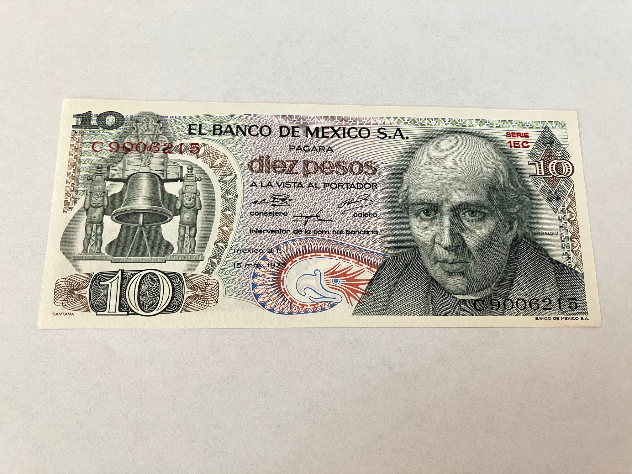 10 Pesos Mexico 1975