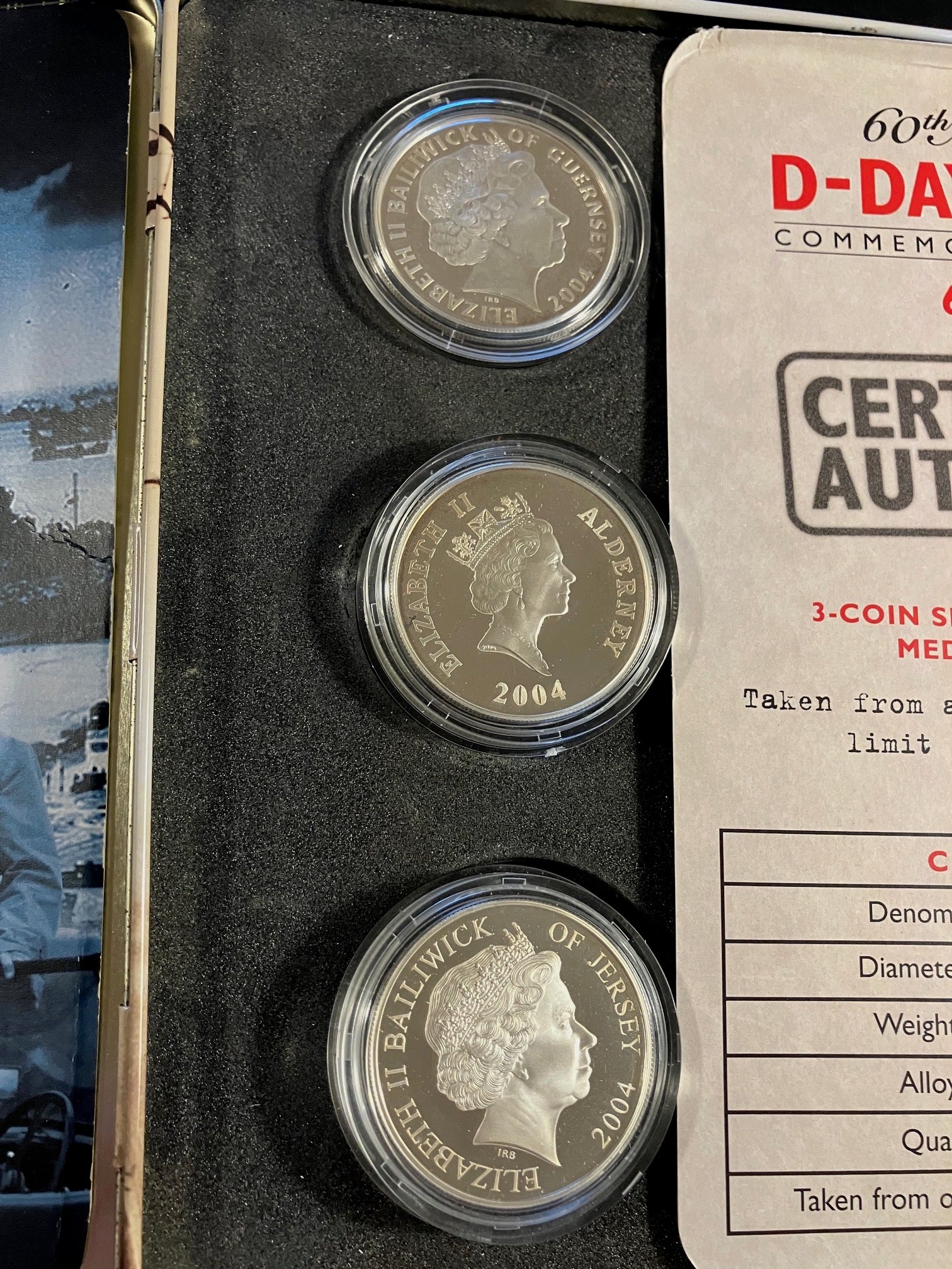 D-Day Landing Coin set - 92,% silver