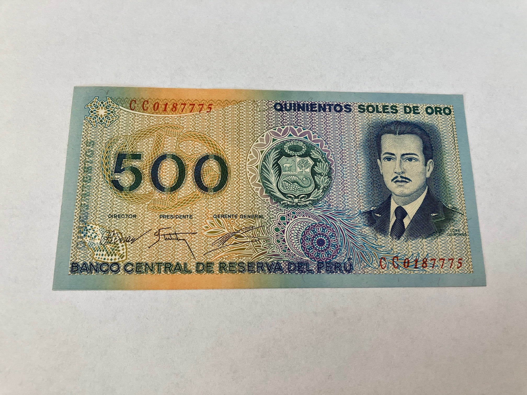 500 Soles De Oro Peru