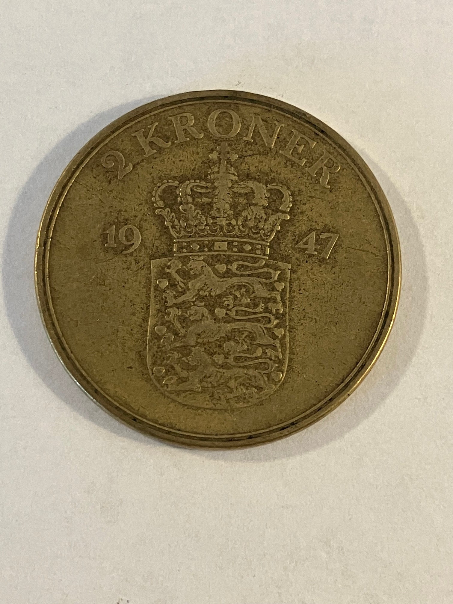 2 Kroner Danmark 1947