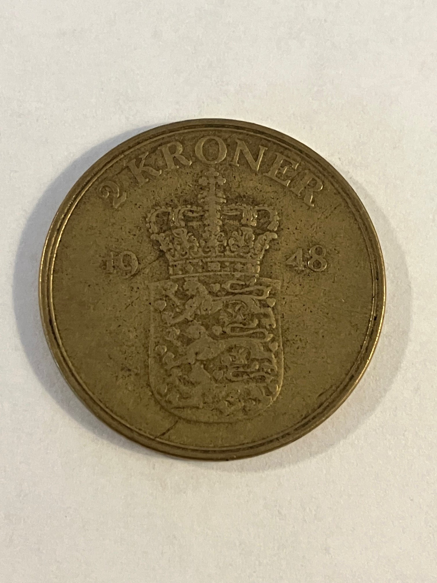 2 Kroner Danmark 1948