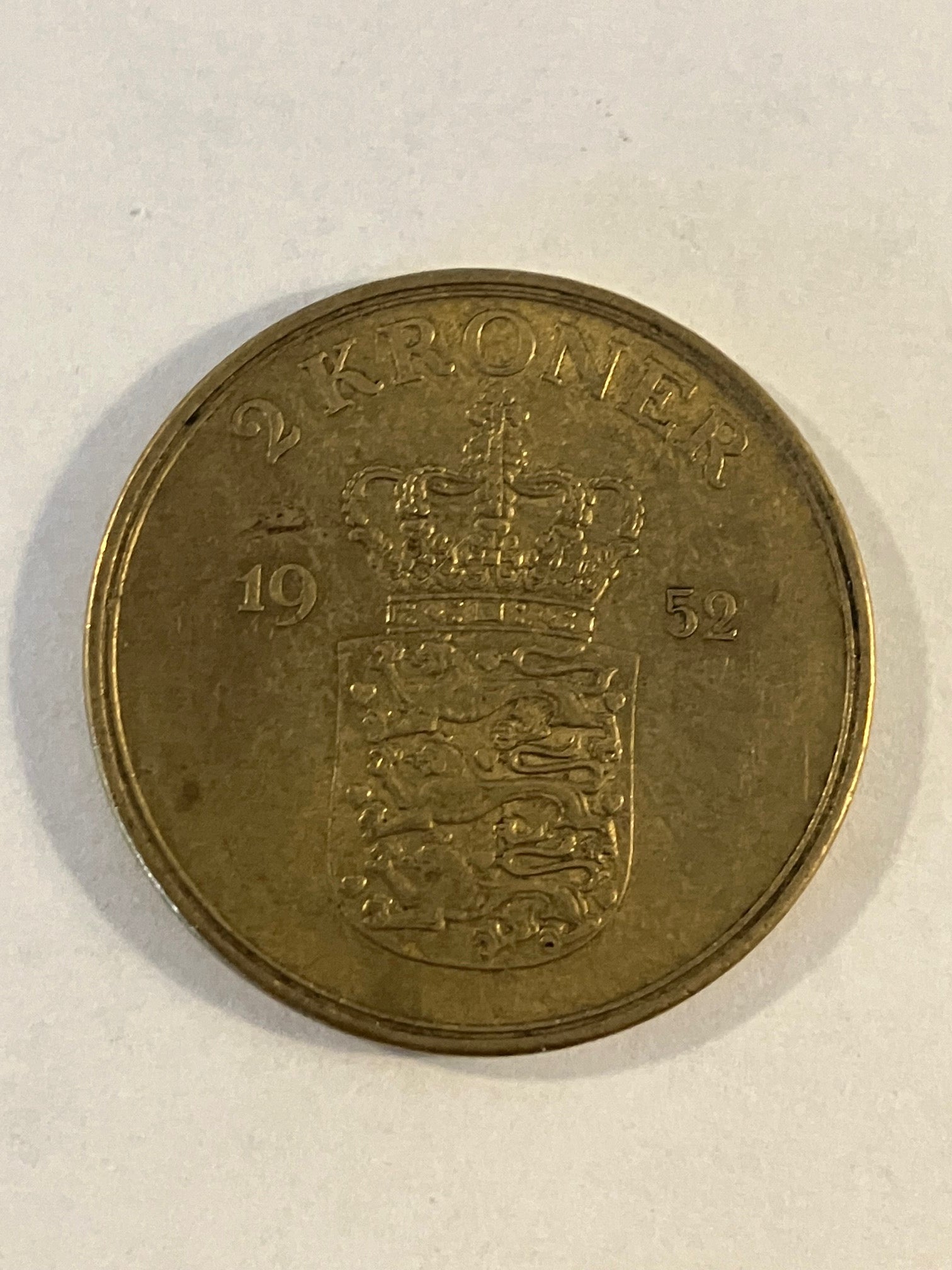 2 Kroner Danmark 1952