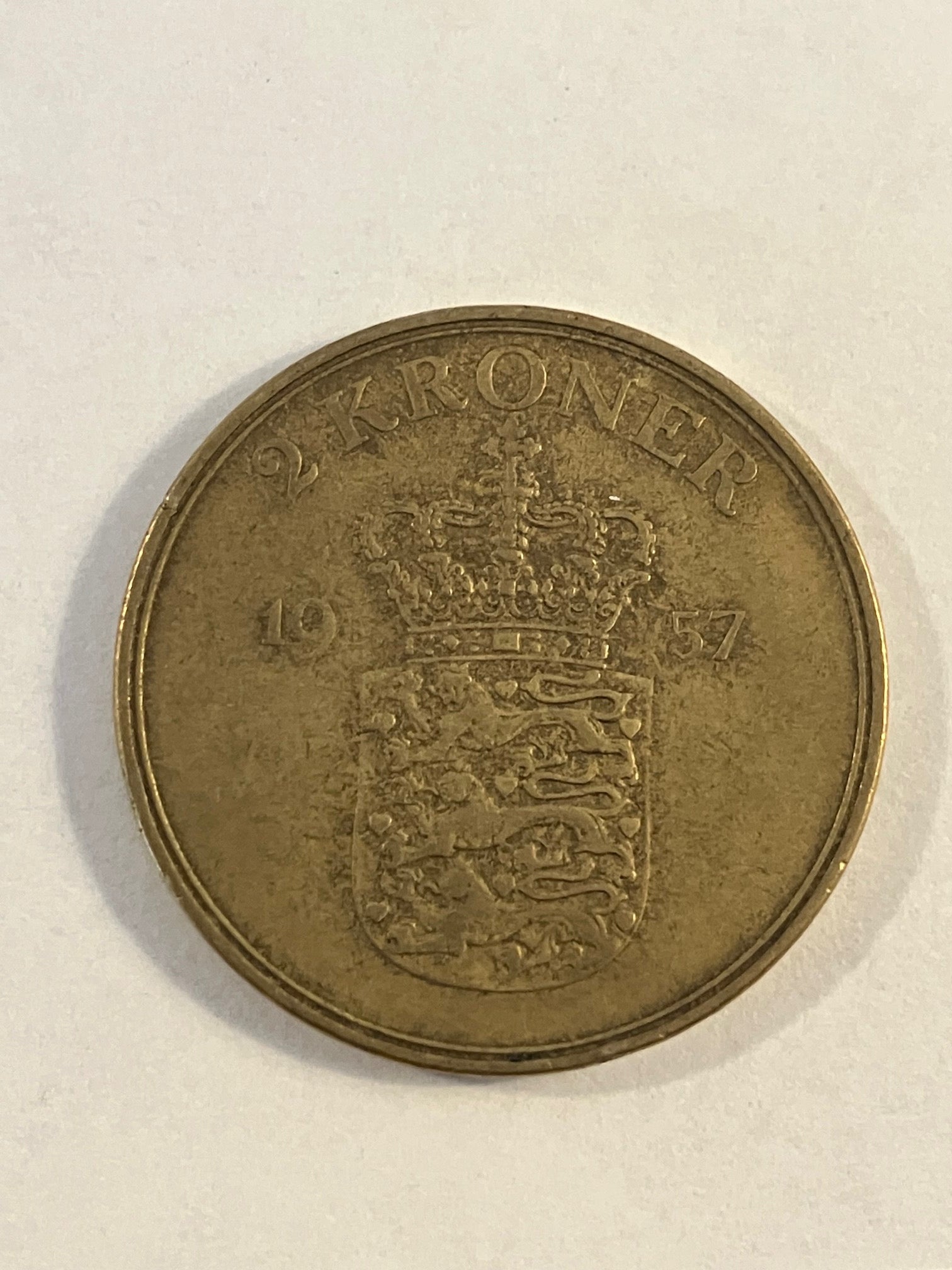 2 Kroner Danmark 1957