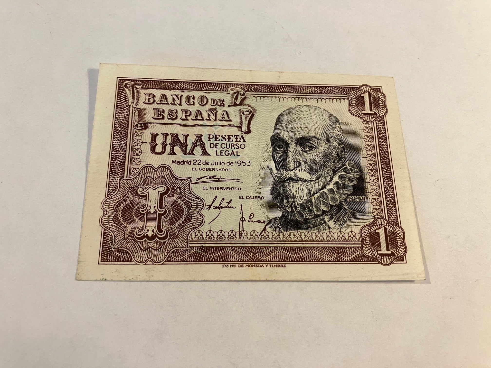 Una Peseta 1953 Spain