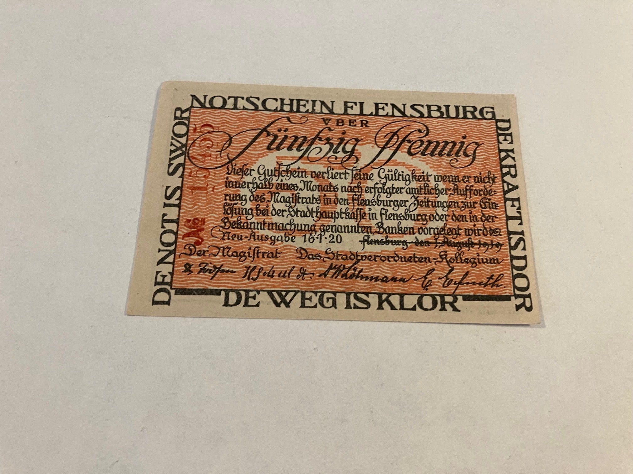 50 Pfennig Flensburg