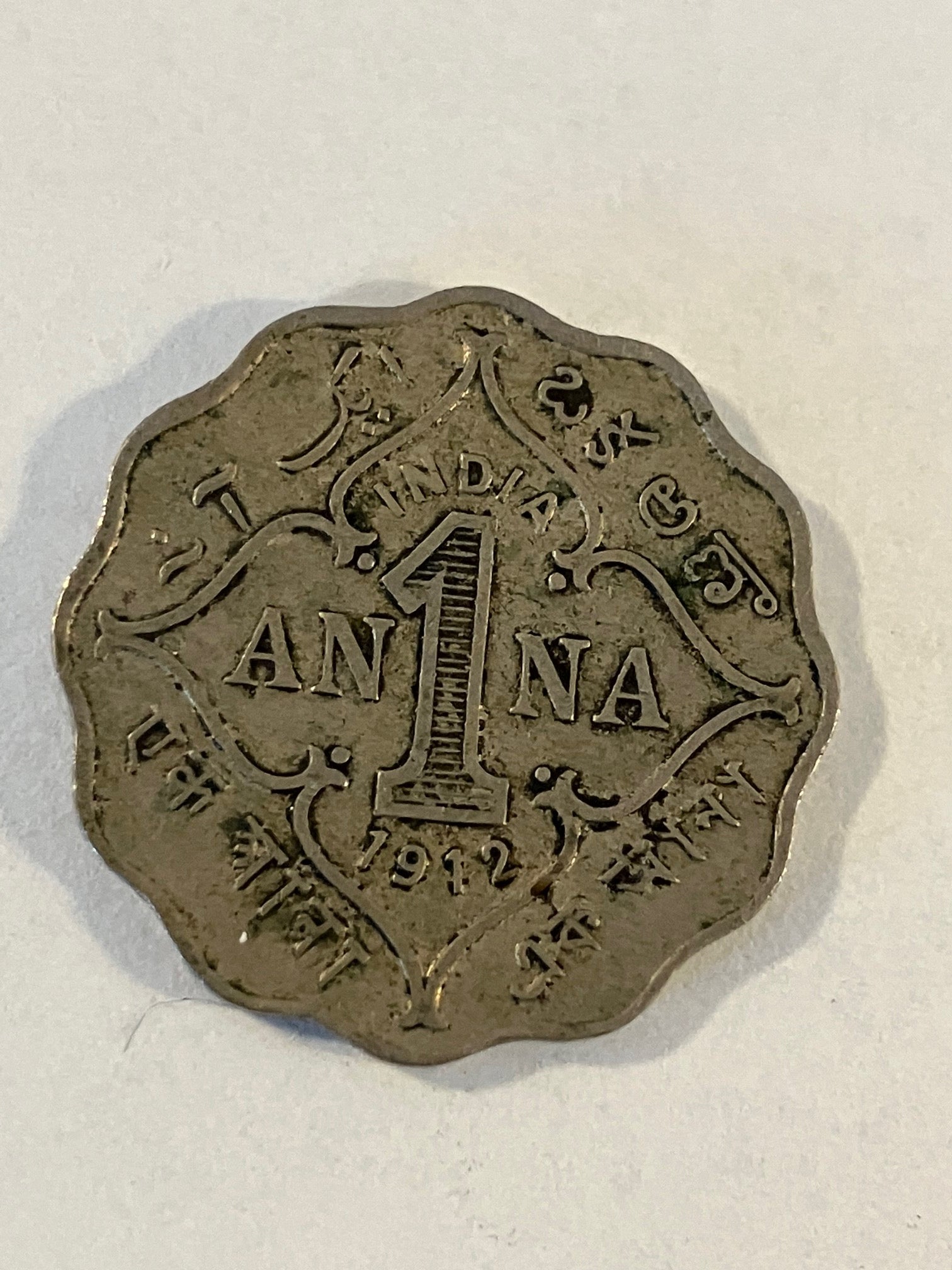 1 Anna India 1912