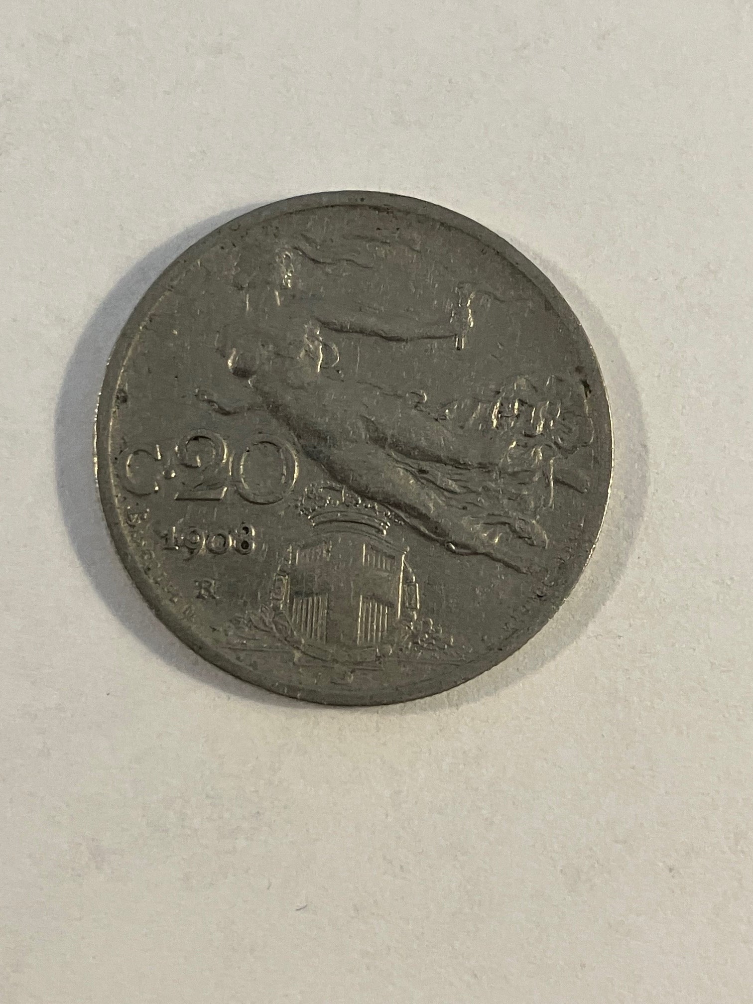 20 Centesimi Italy 1908