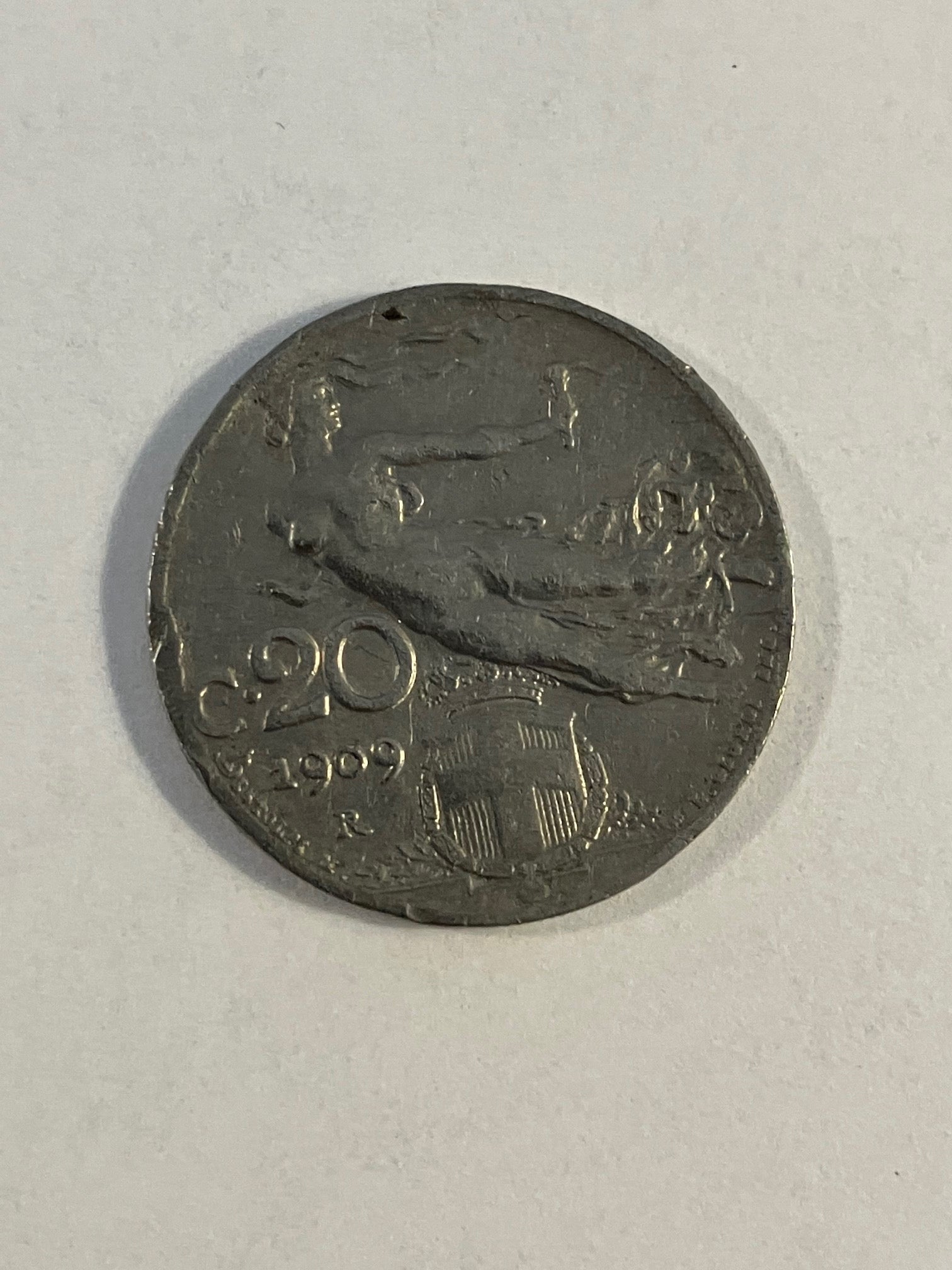 20 Centesimi Italy 1909