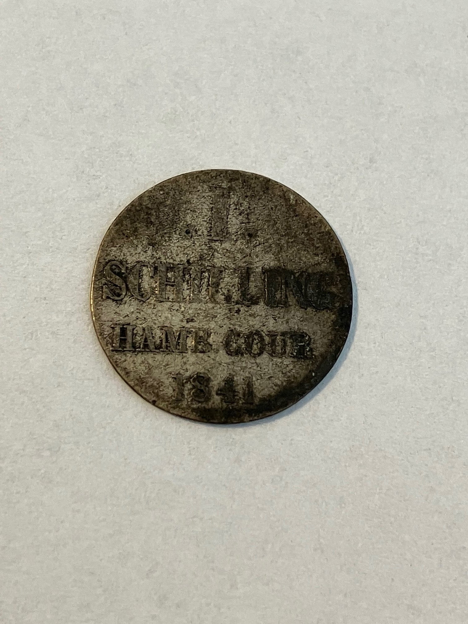 1 Schilling Hamburg 1841
