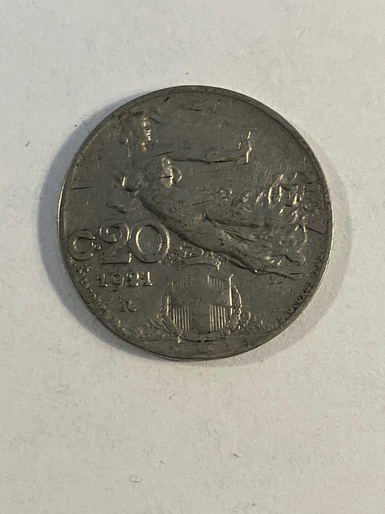 20 Centesimi Italy 1921