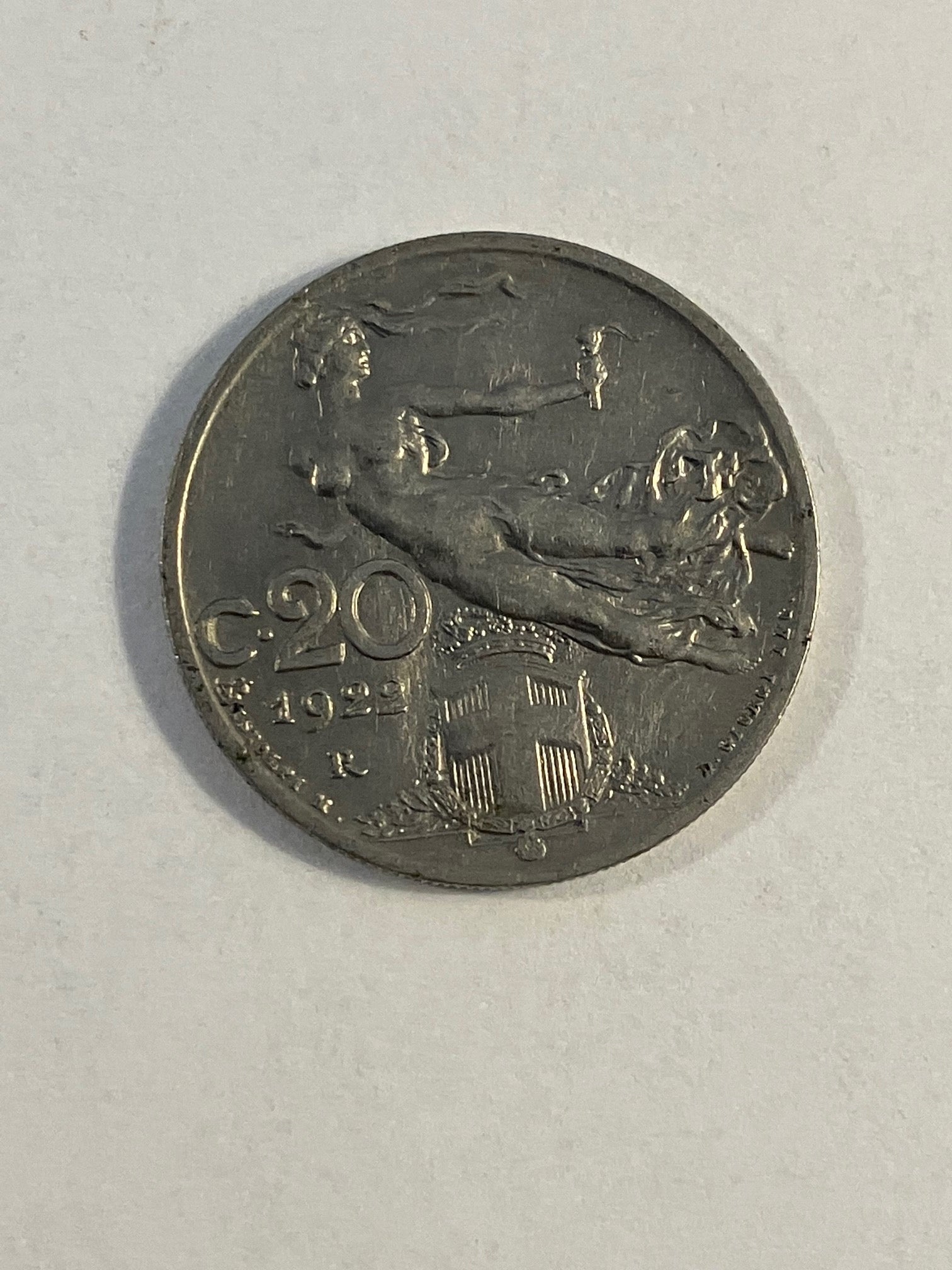 20 Centesimi Italy 1922