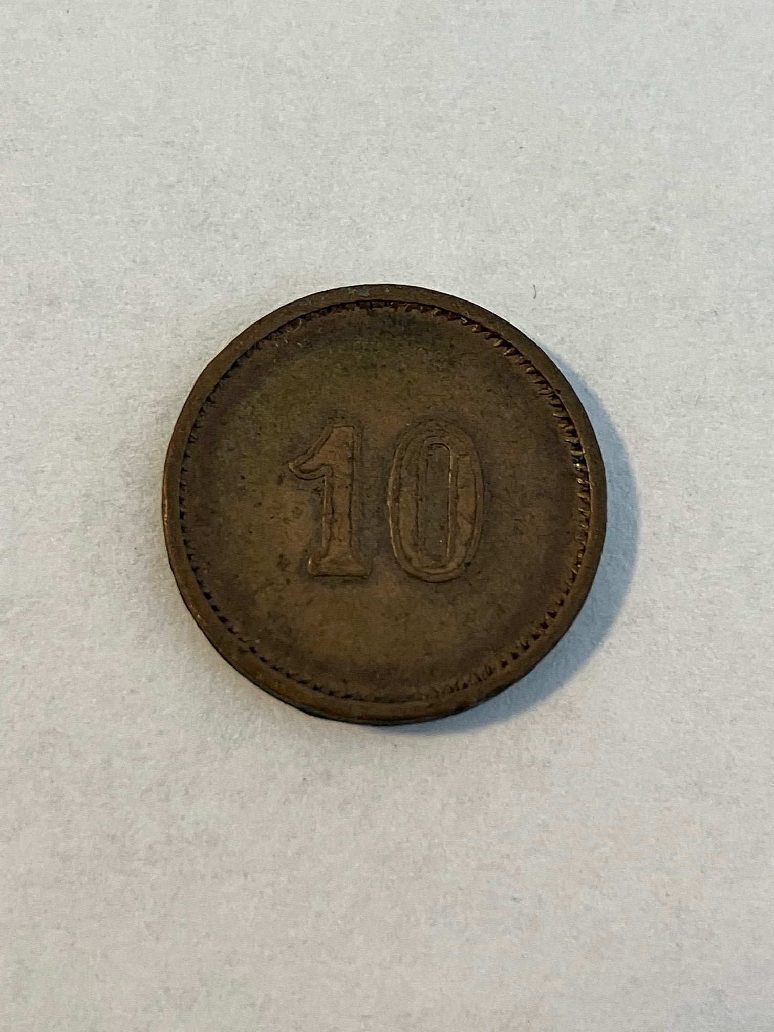 10 øre Fængselsvæsenet