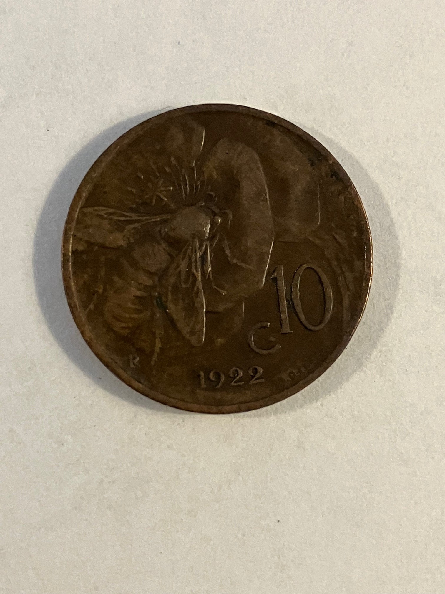 10 Centesimi Italy 1922