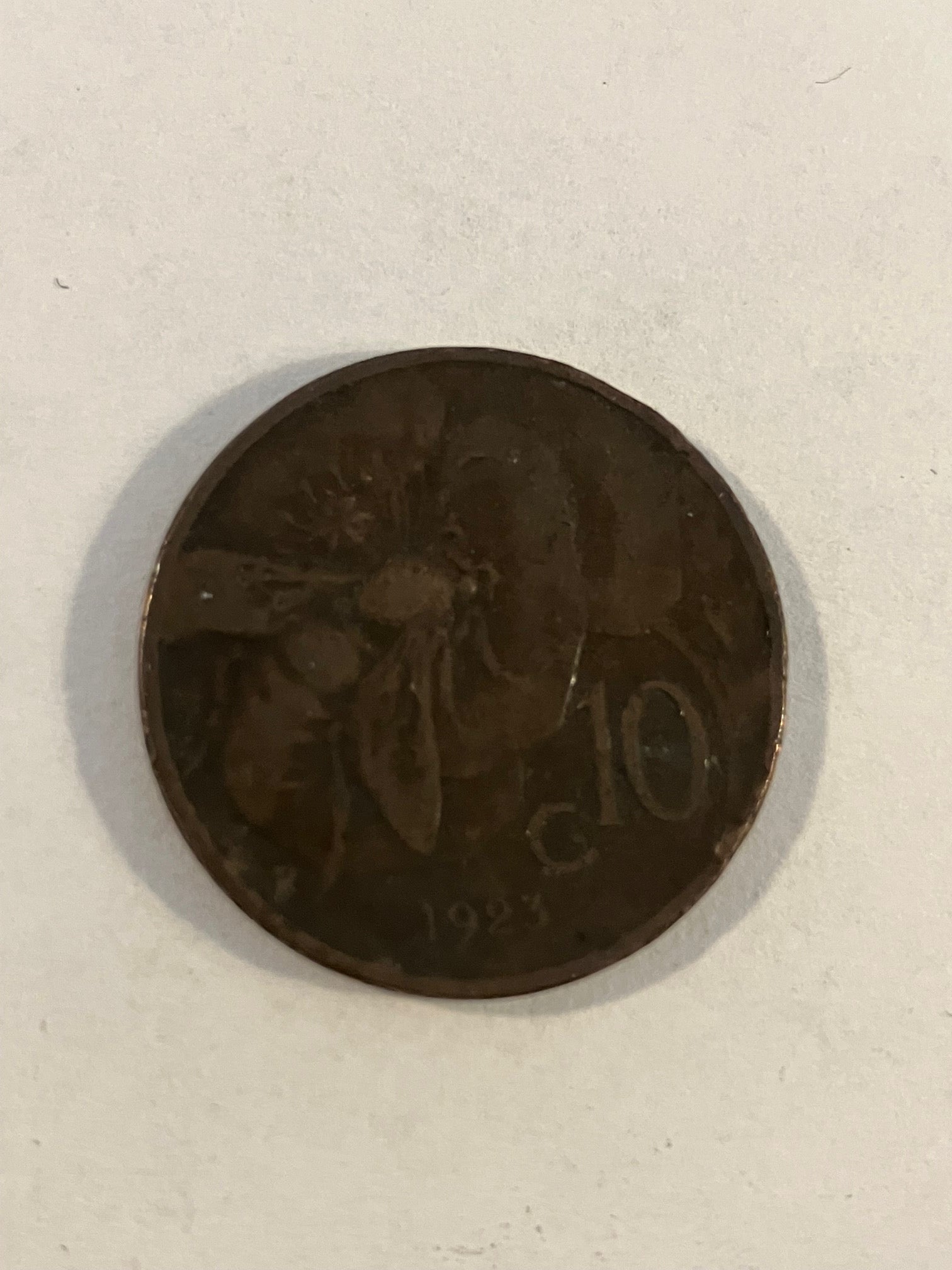 10 Centesimi Italy 1923