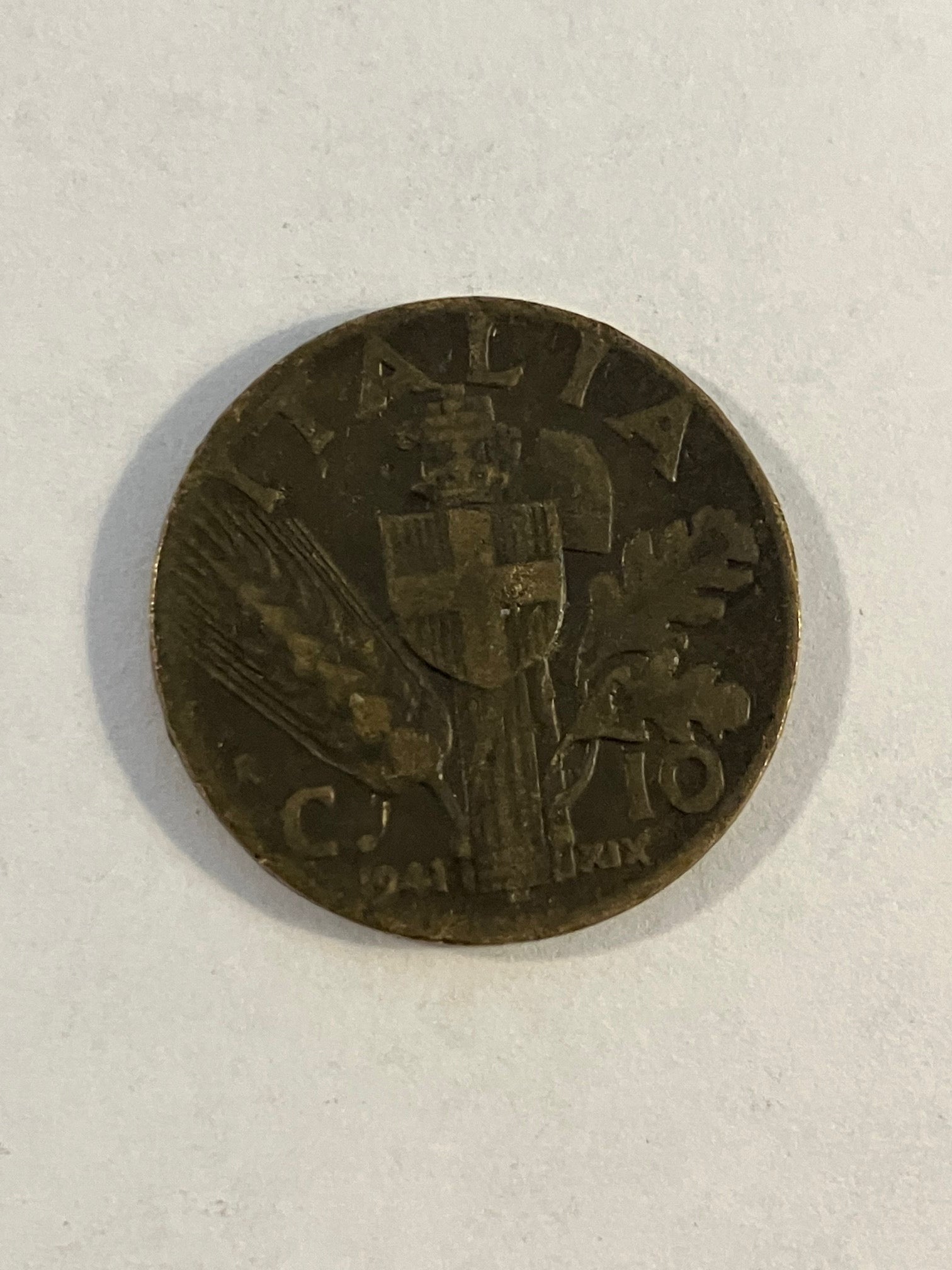 10 Centesimi Italy 1941