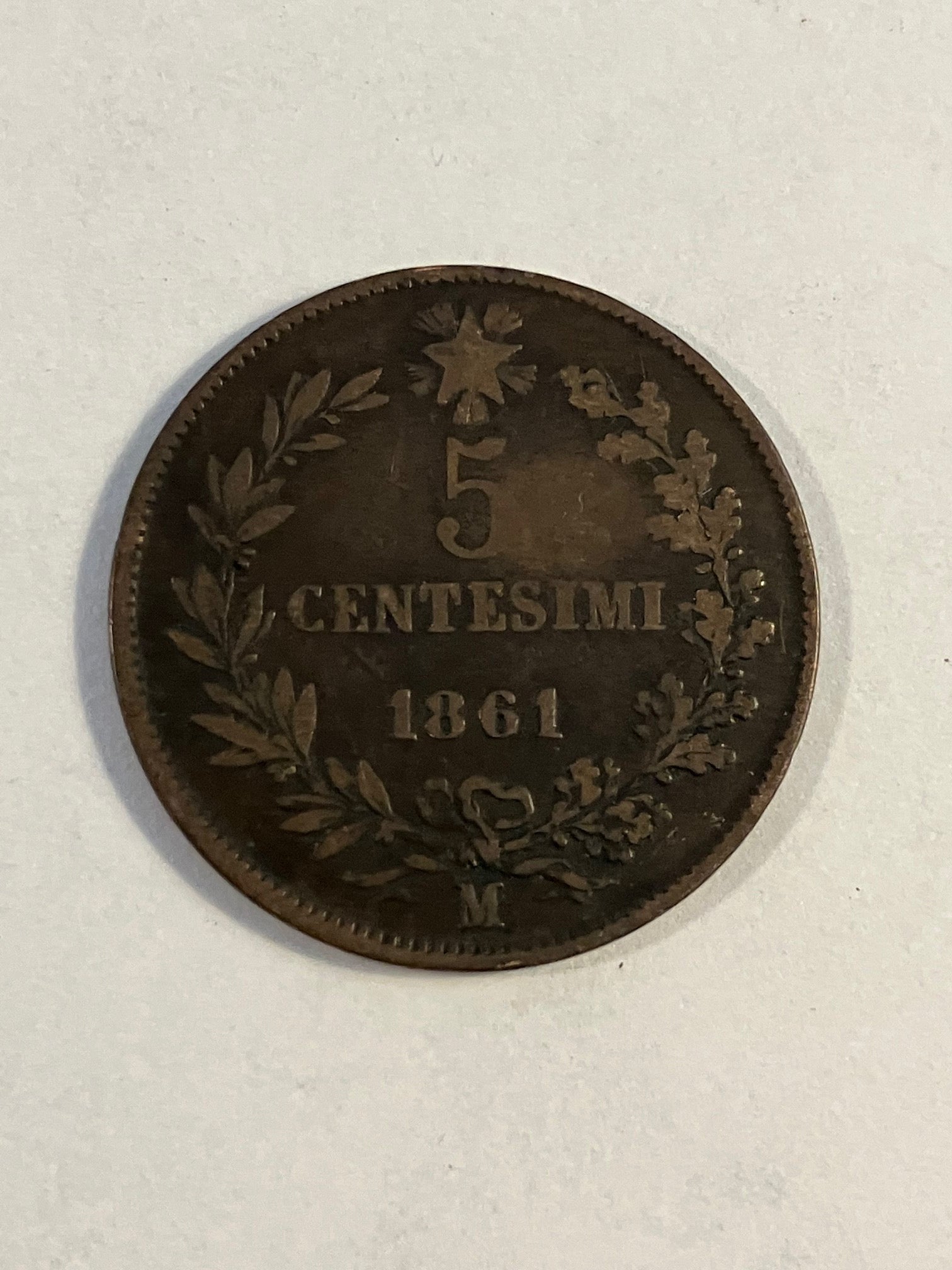 5 Centesimi Italy 1861