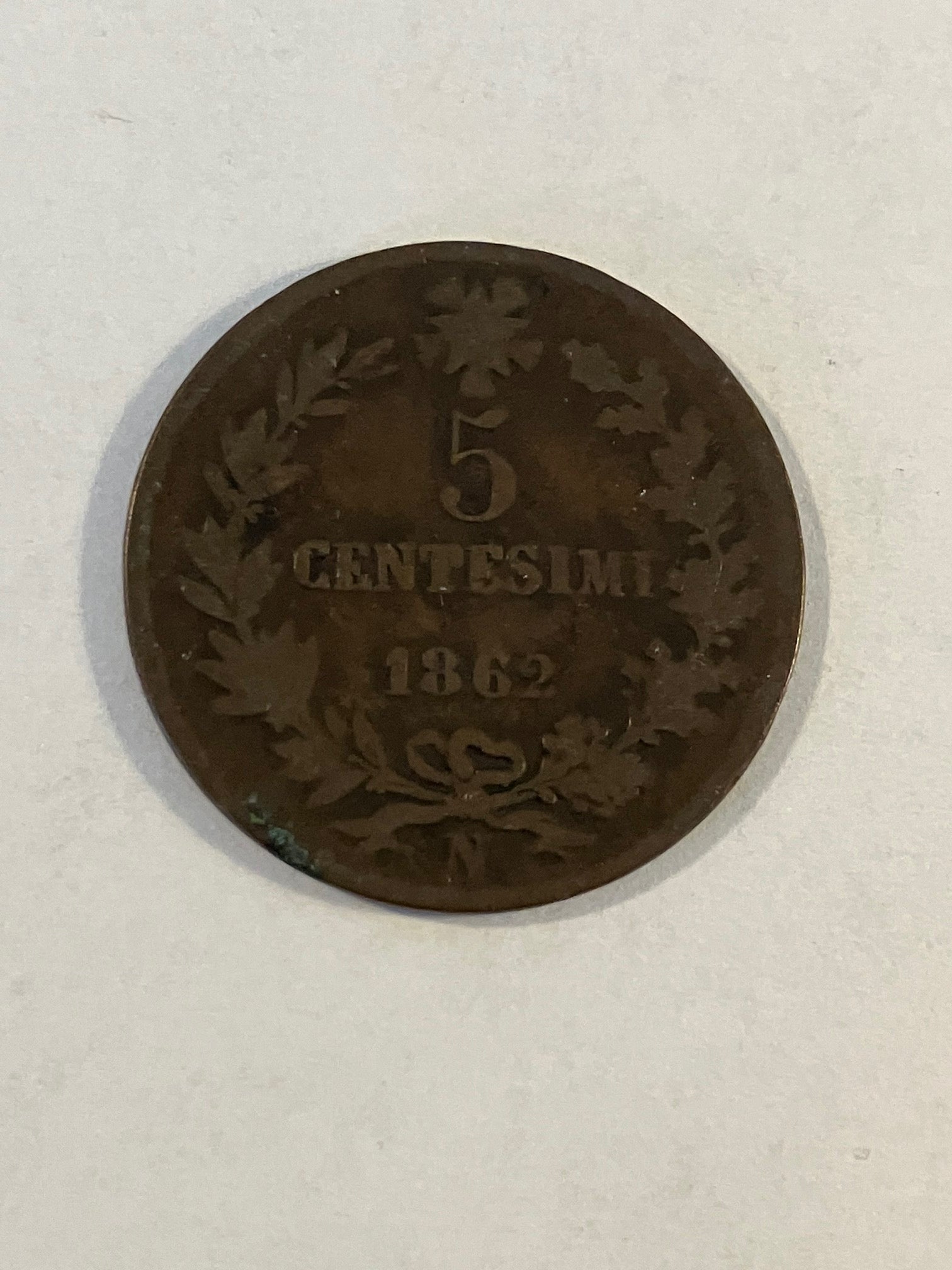 5 Centesimi Italy 1862