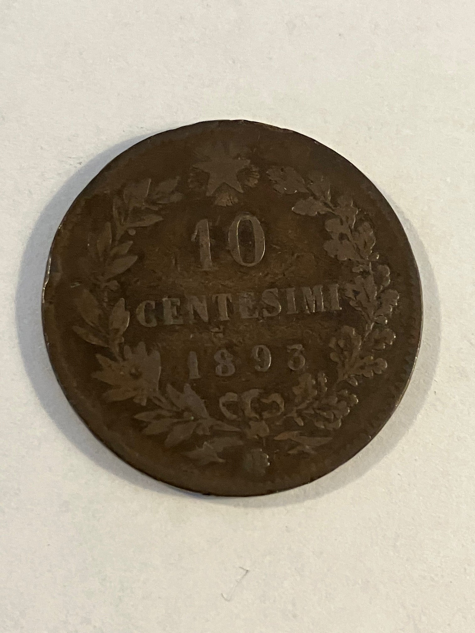 10 Centesimi Italy 1893