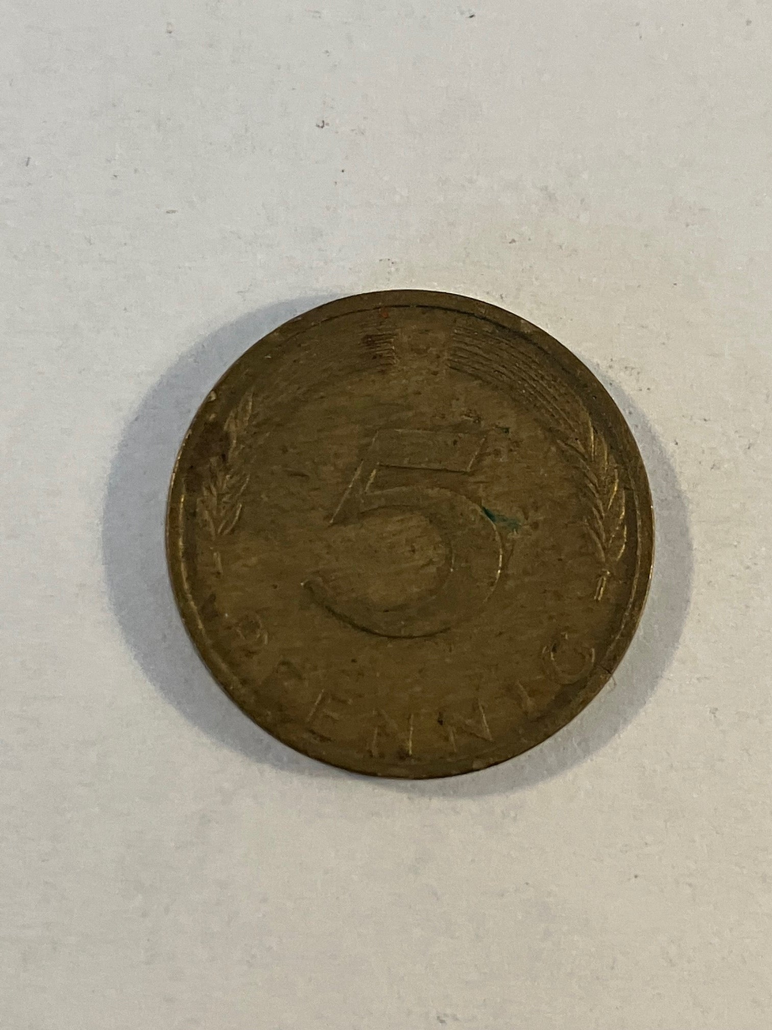 5 Pfennig Germany 1973