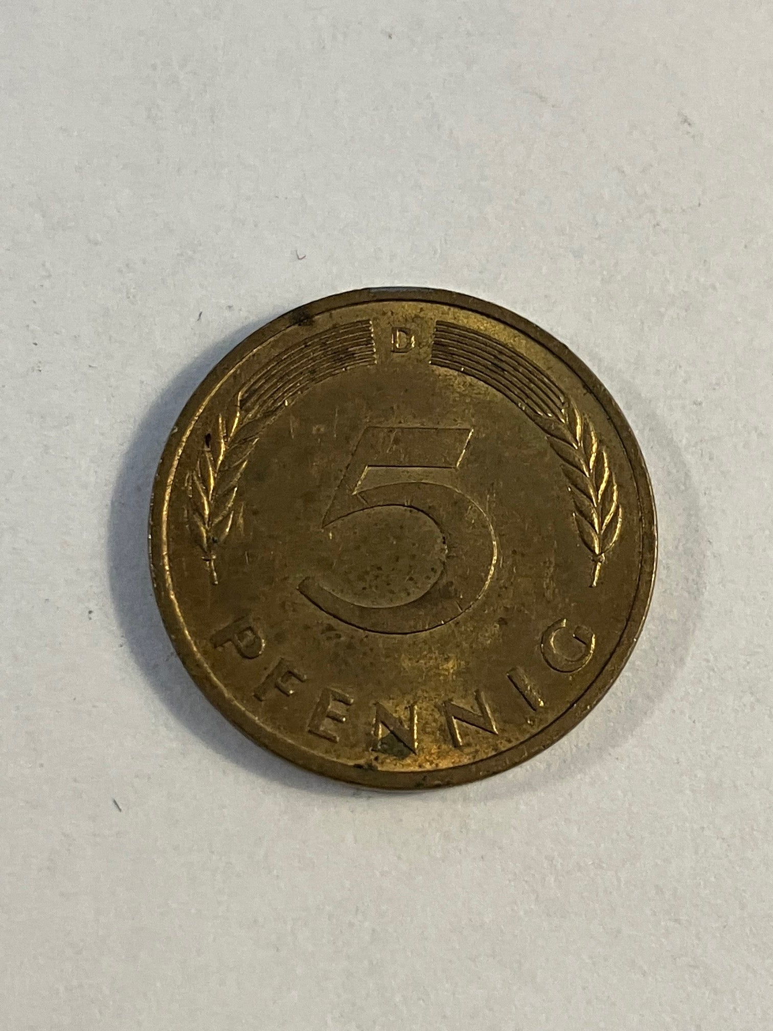 5 Pfennig Germany 1981