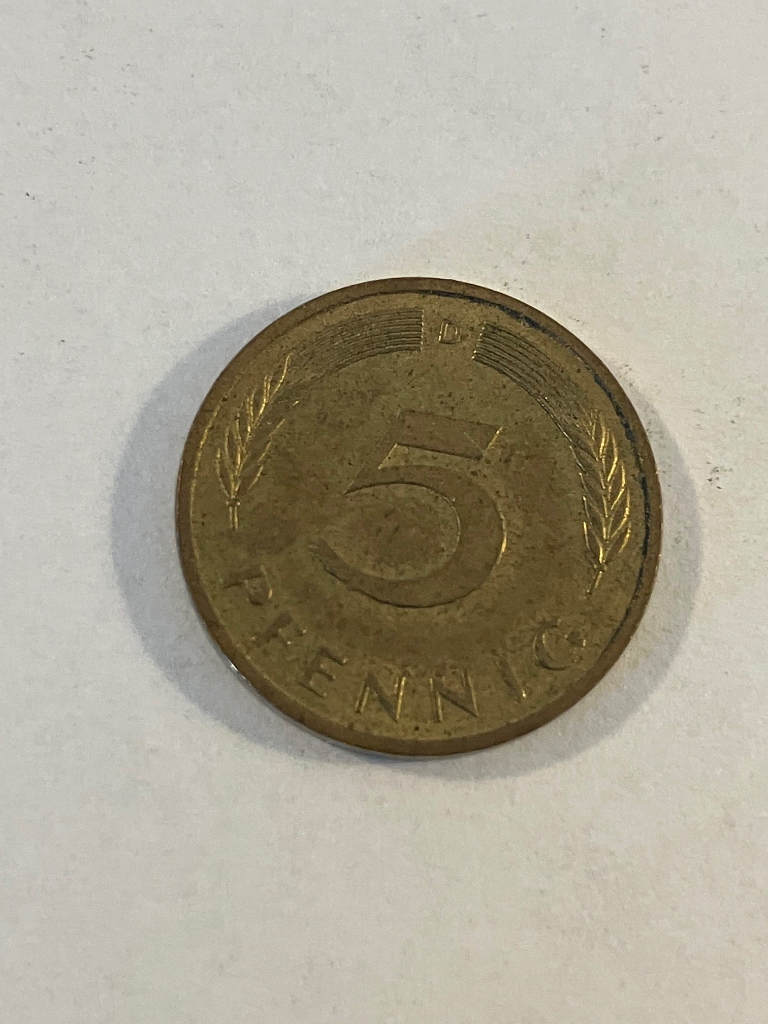 5 Pfennig Germany 1987