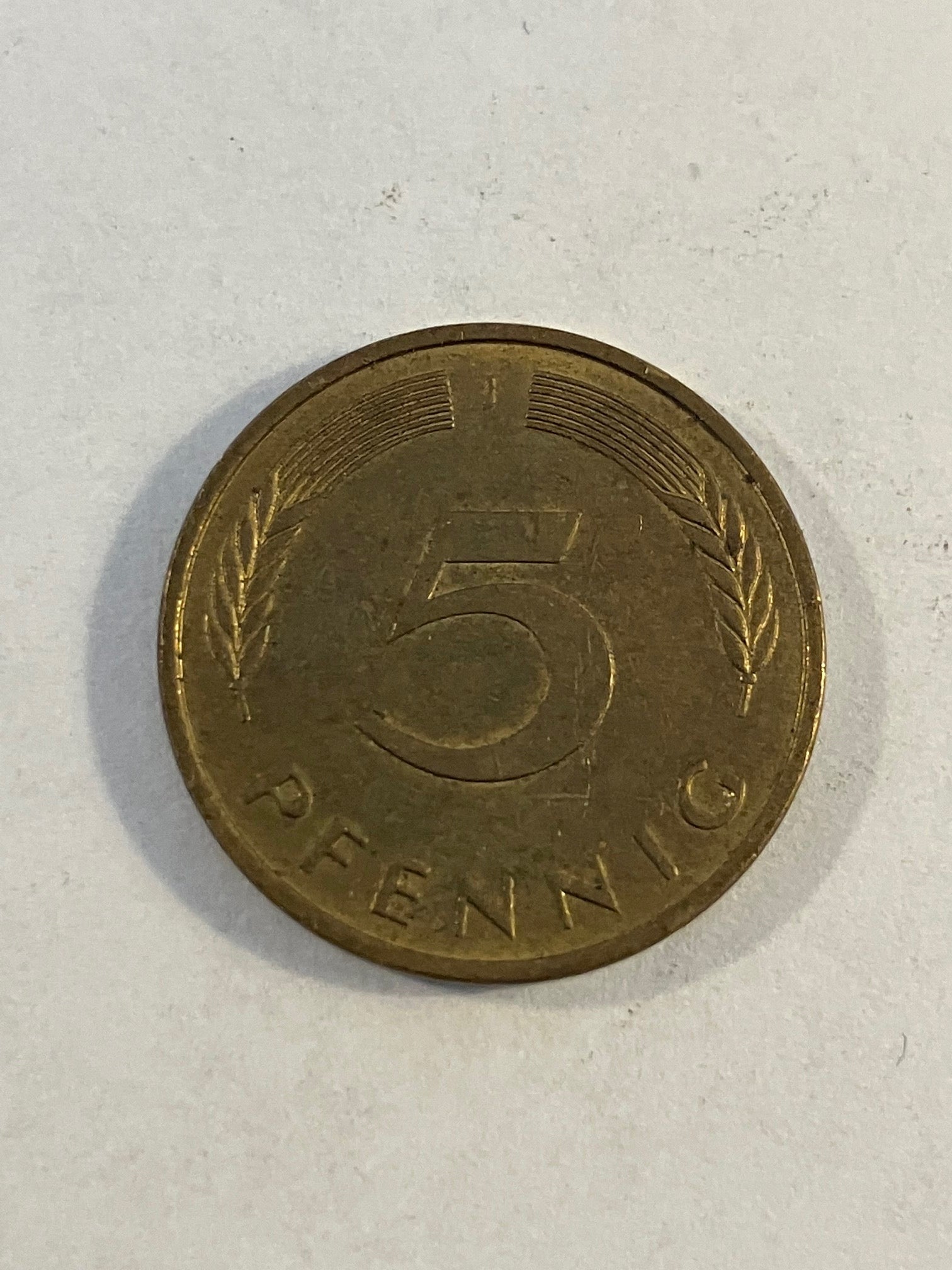 5 Pfennig Germany 1989