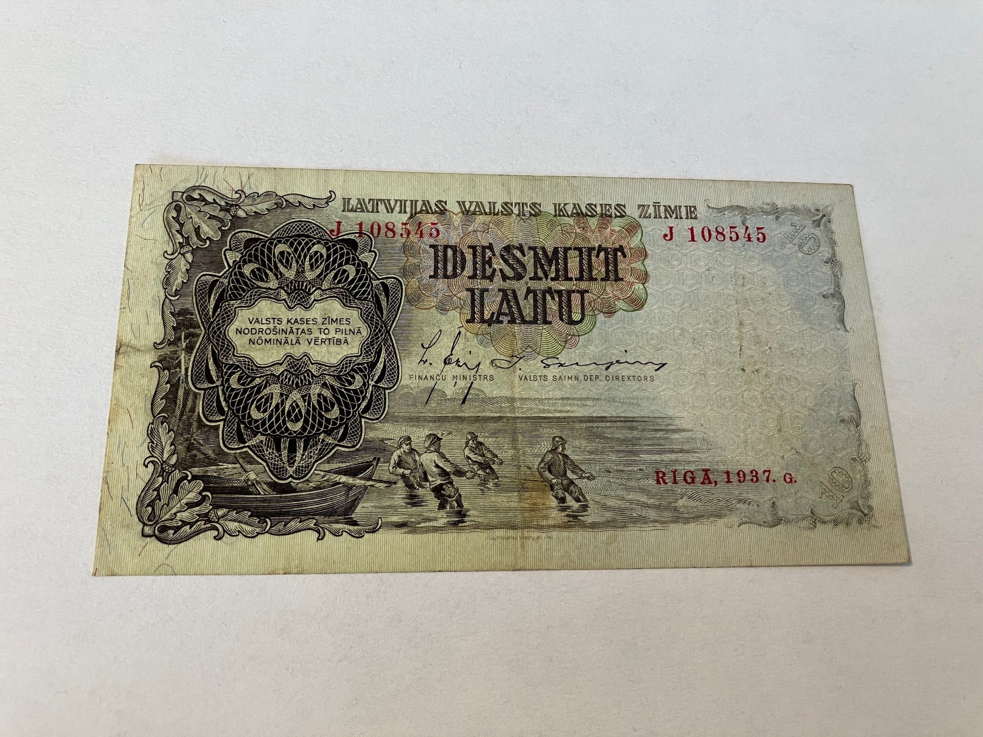 10 Latu Latvia 1937