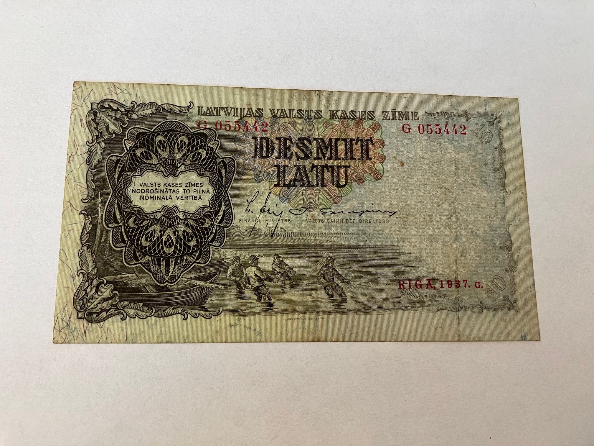 10 Latu Latvia 1937