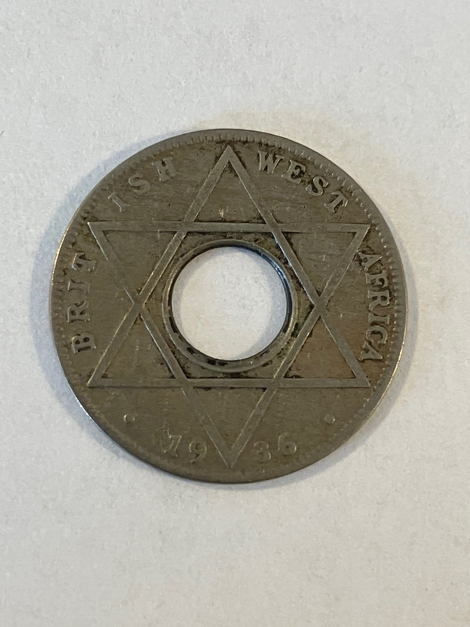 One tenth of a Penny British West Africa 1936