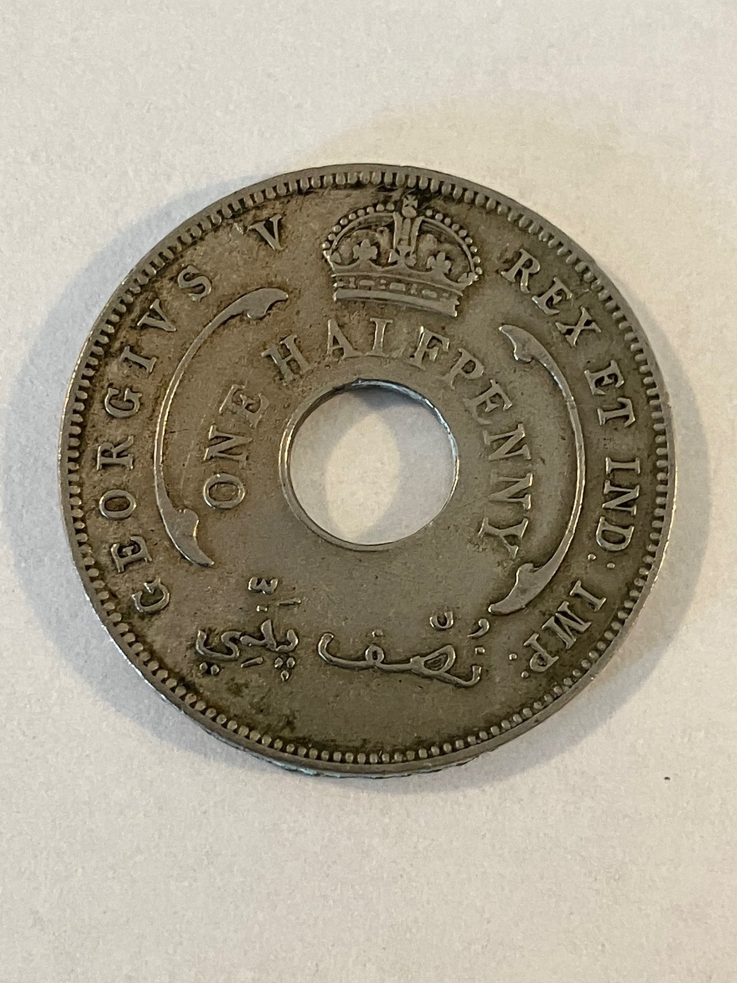 One Half Penny 1933 British West Africa - Slidt