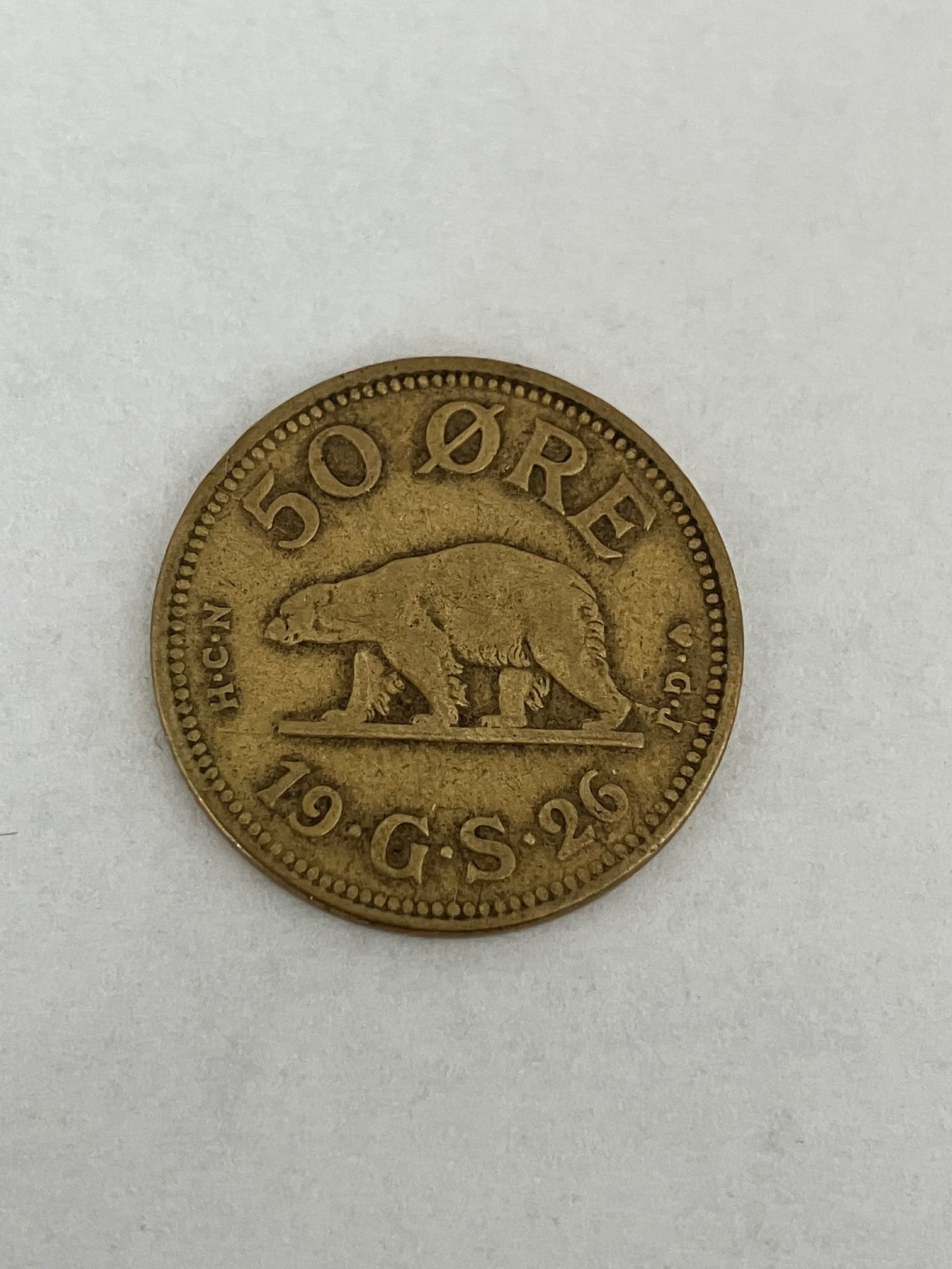 50 Øre Grønland 1926