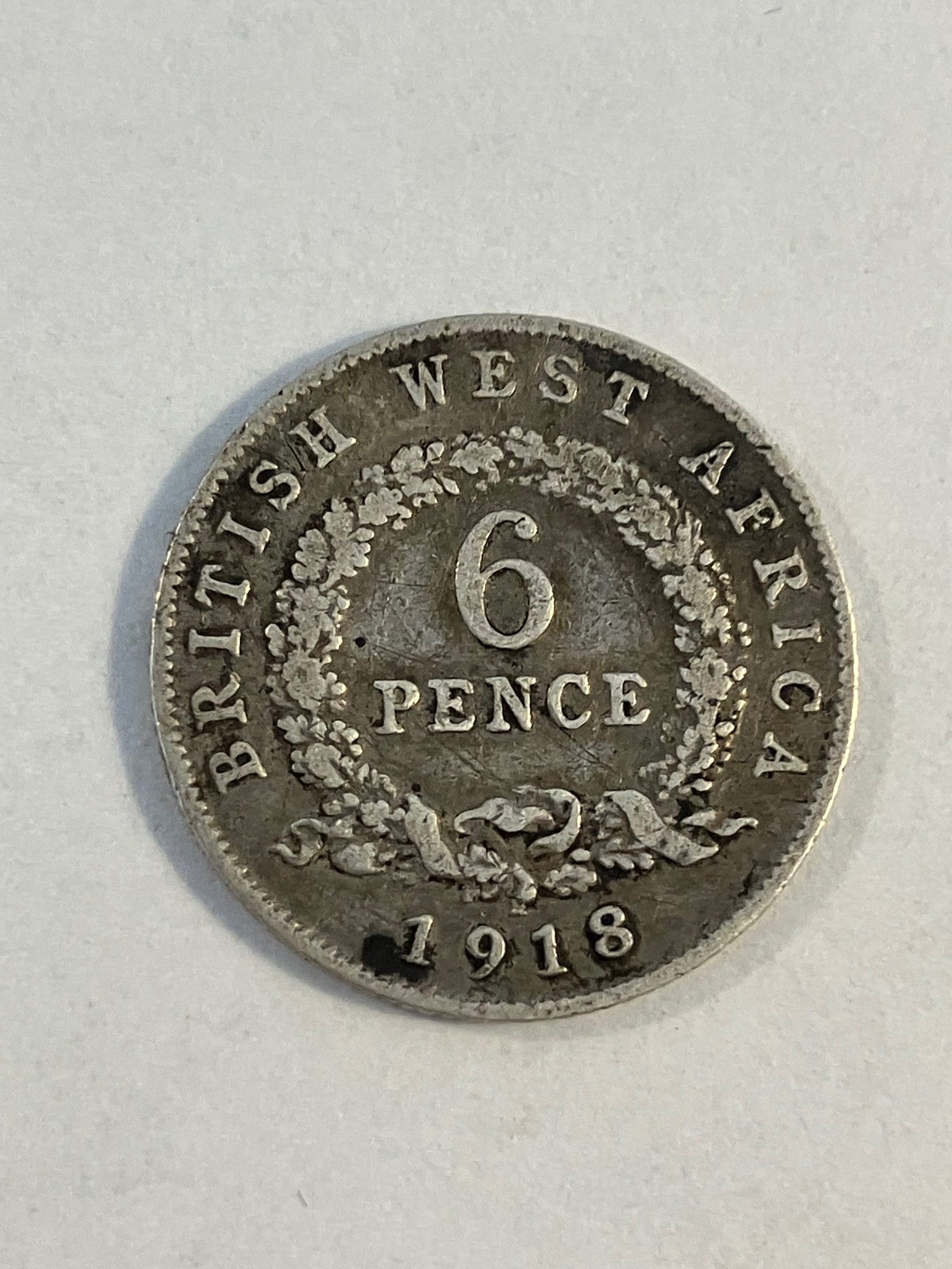 6 Pence British West Africa 1918