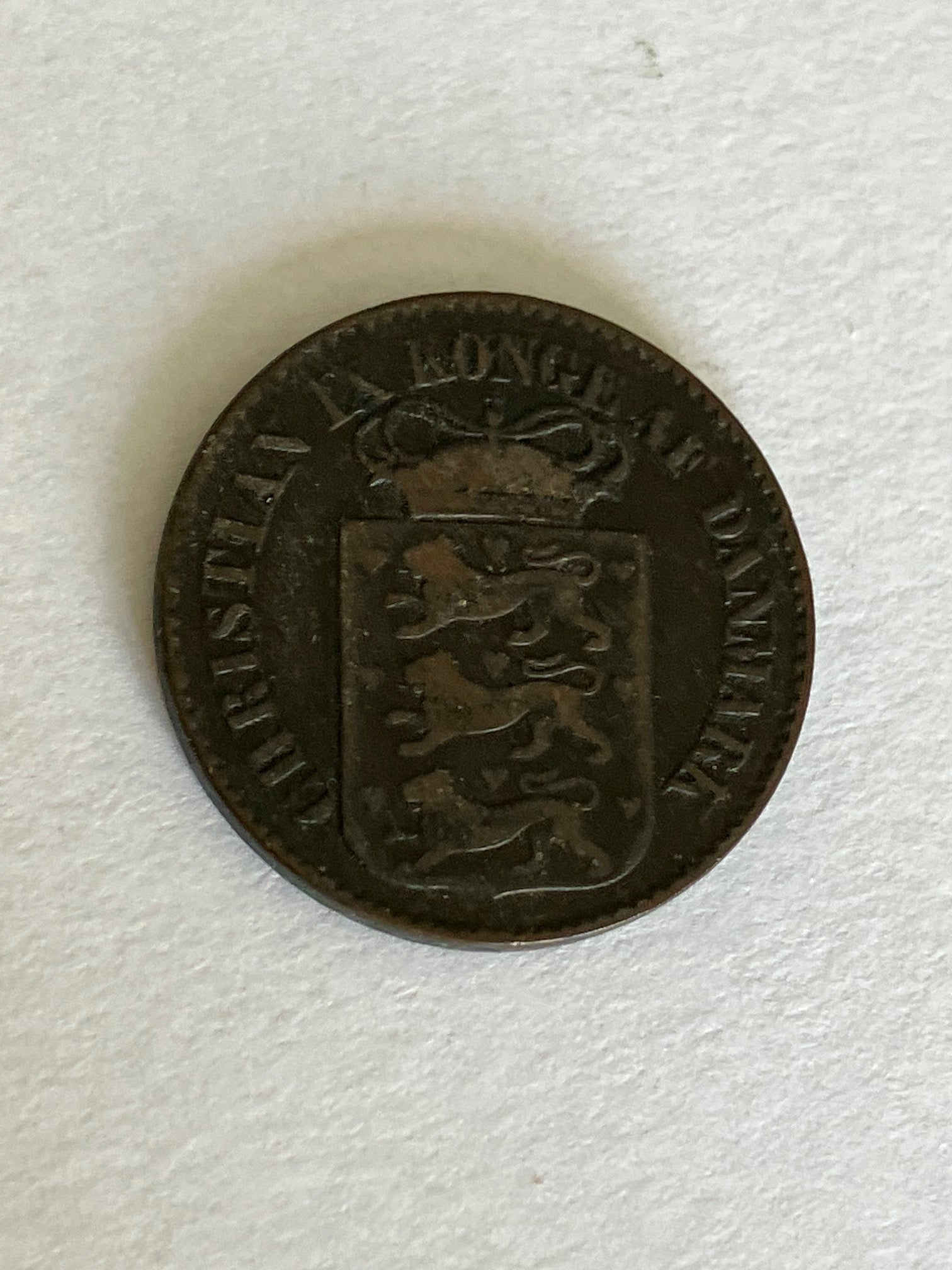 1 Cent Dansk Vestindien 1883