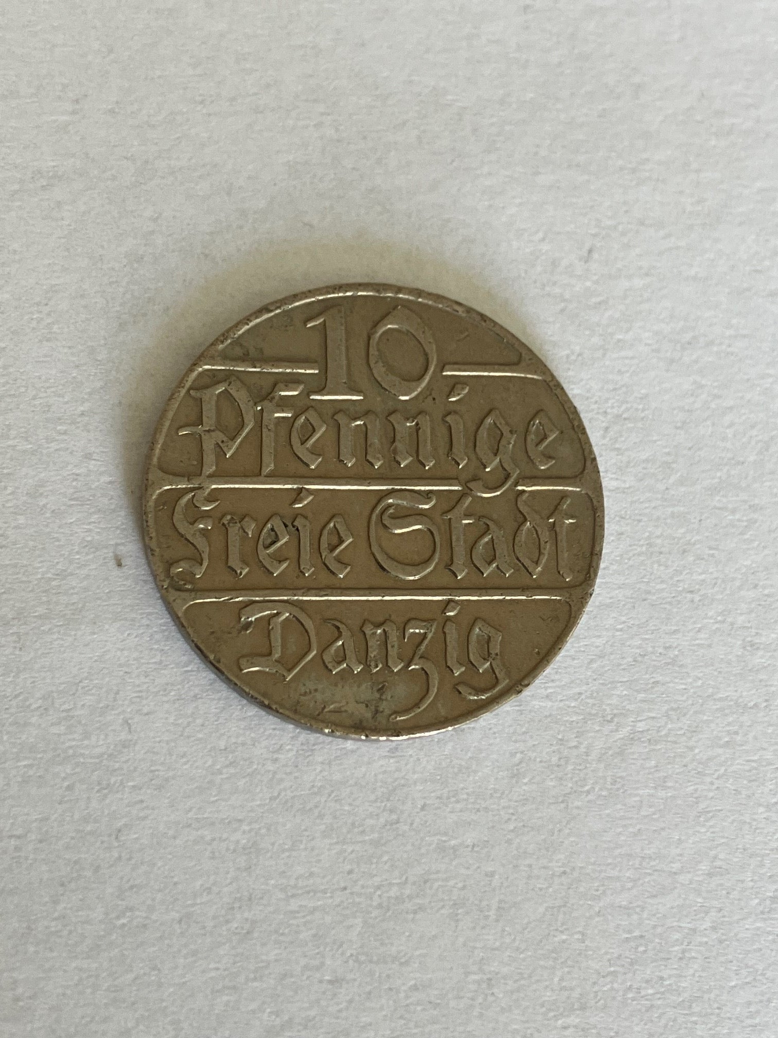 10 Pfenning Danzig 1923