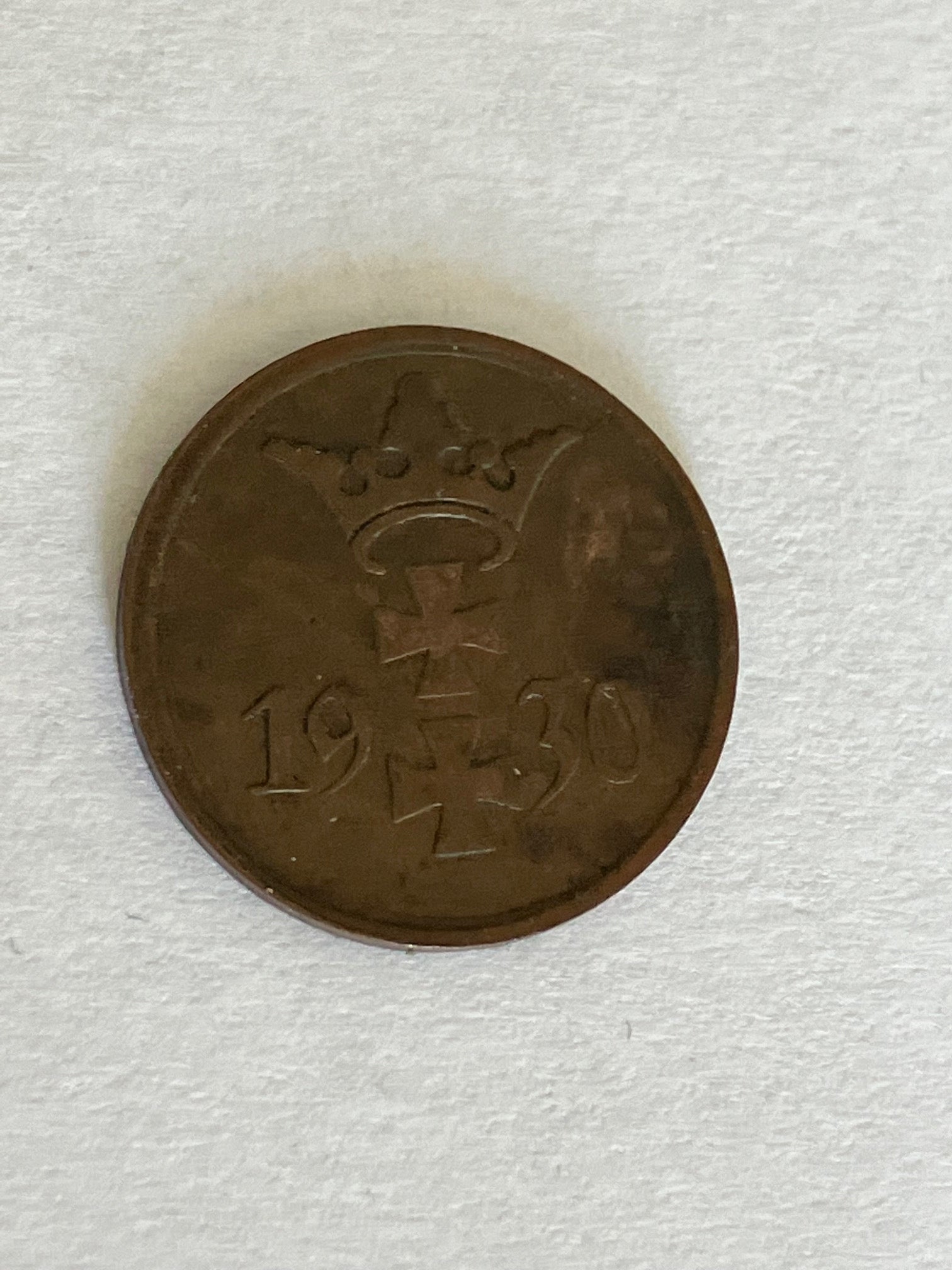 1 Pfenning Danzig 1930