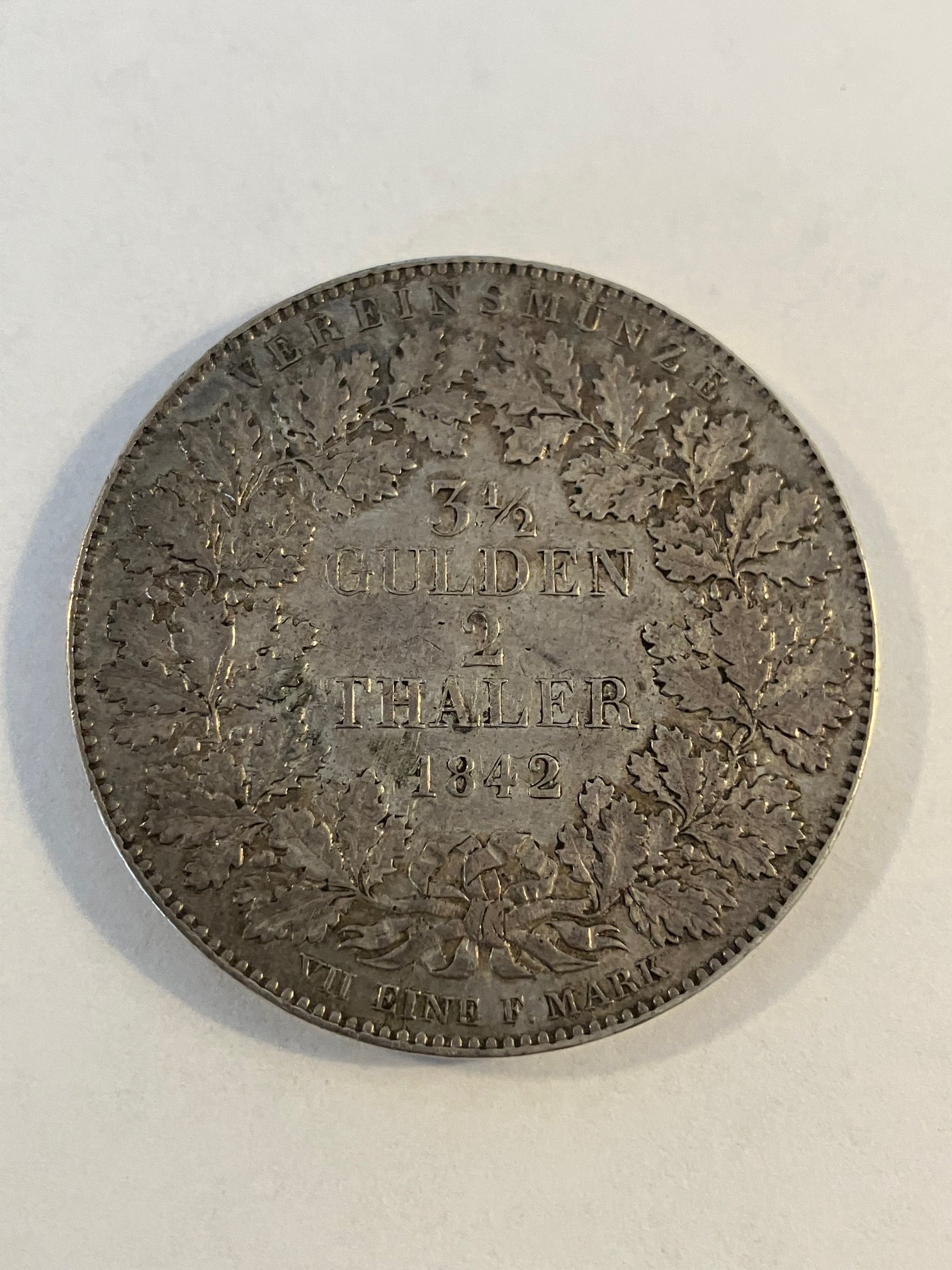 3 1/2 Gulden 2 Thaler 1842 Preussen Germany