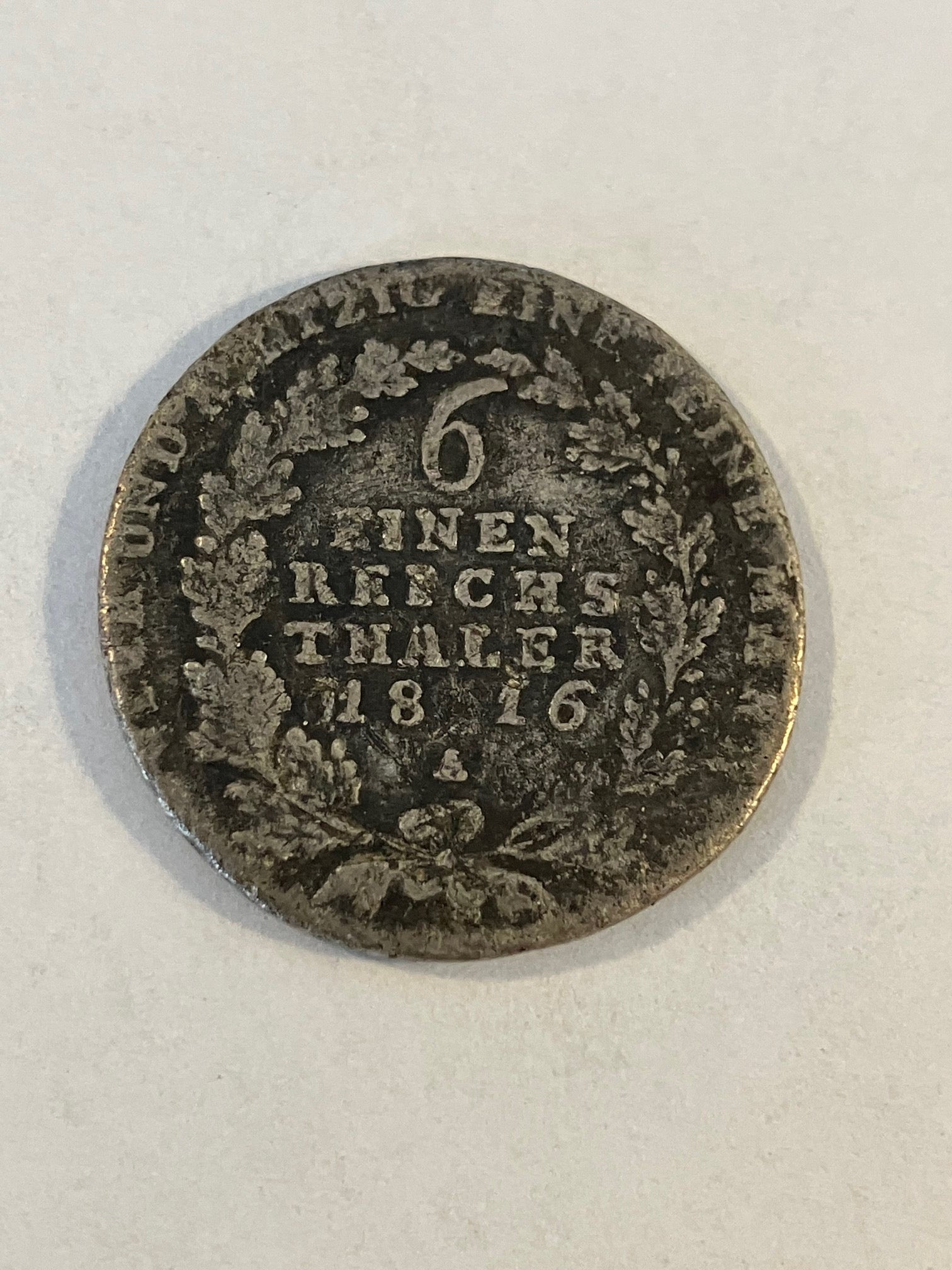 1/6 Thaler 1816 Preussen Germany