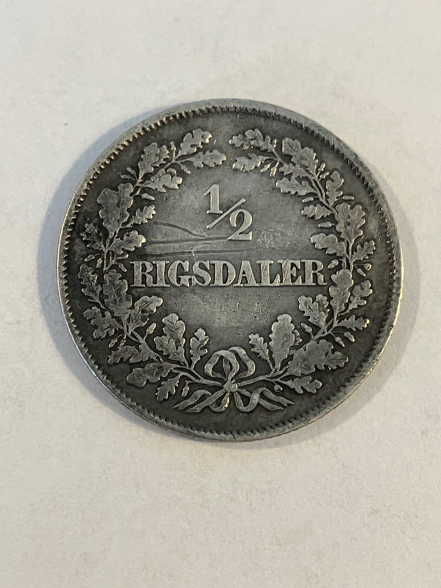 1/2 Rigsdaler 1855 VS Danmark