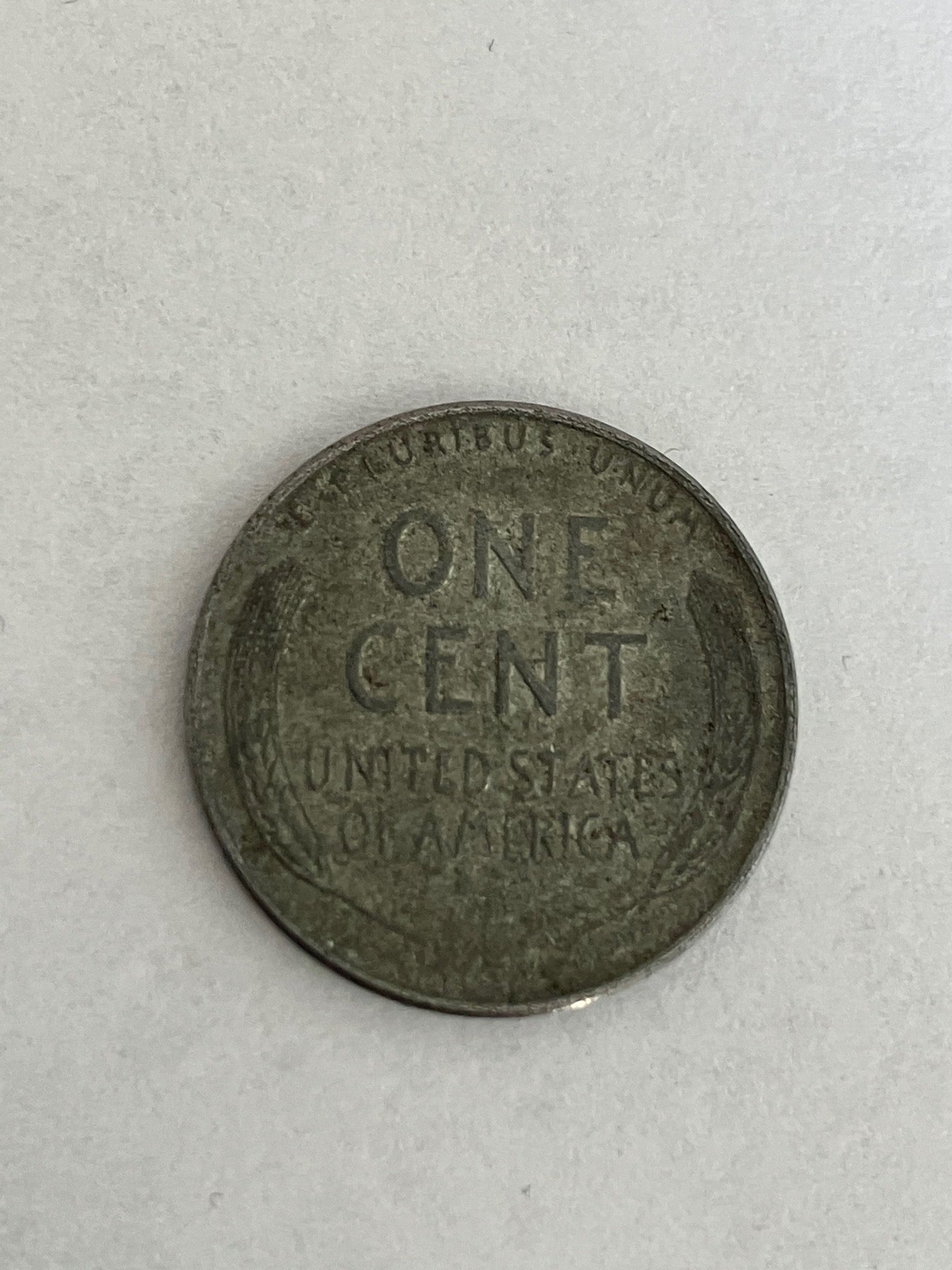 One Cent 1943 "Steel cent" USA