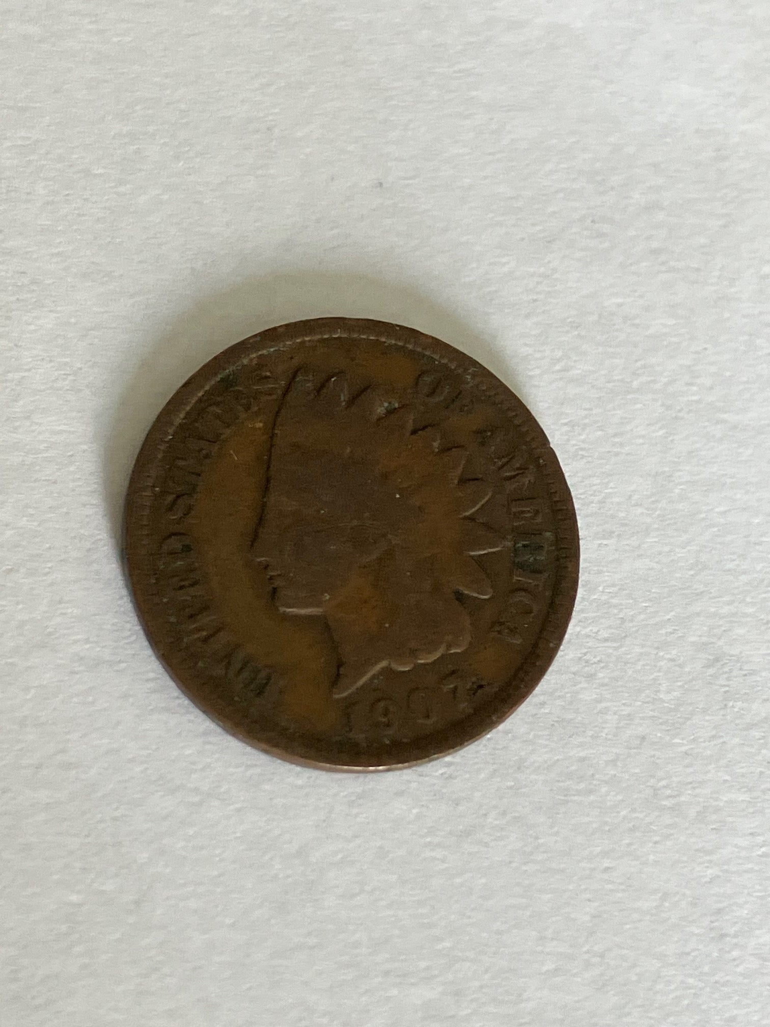 One Cent USA 1907