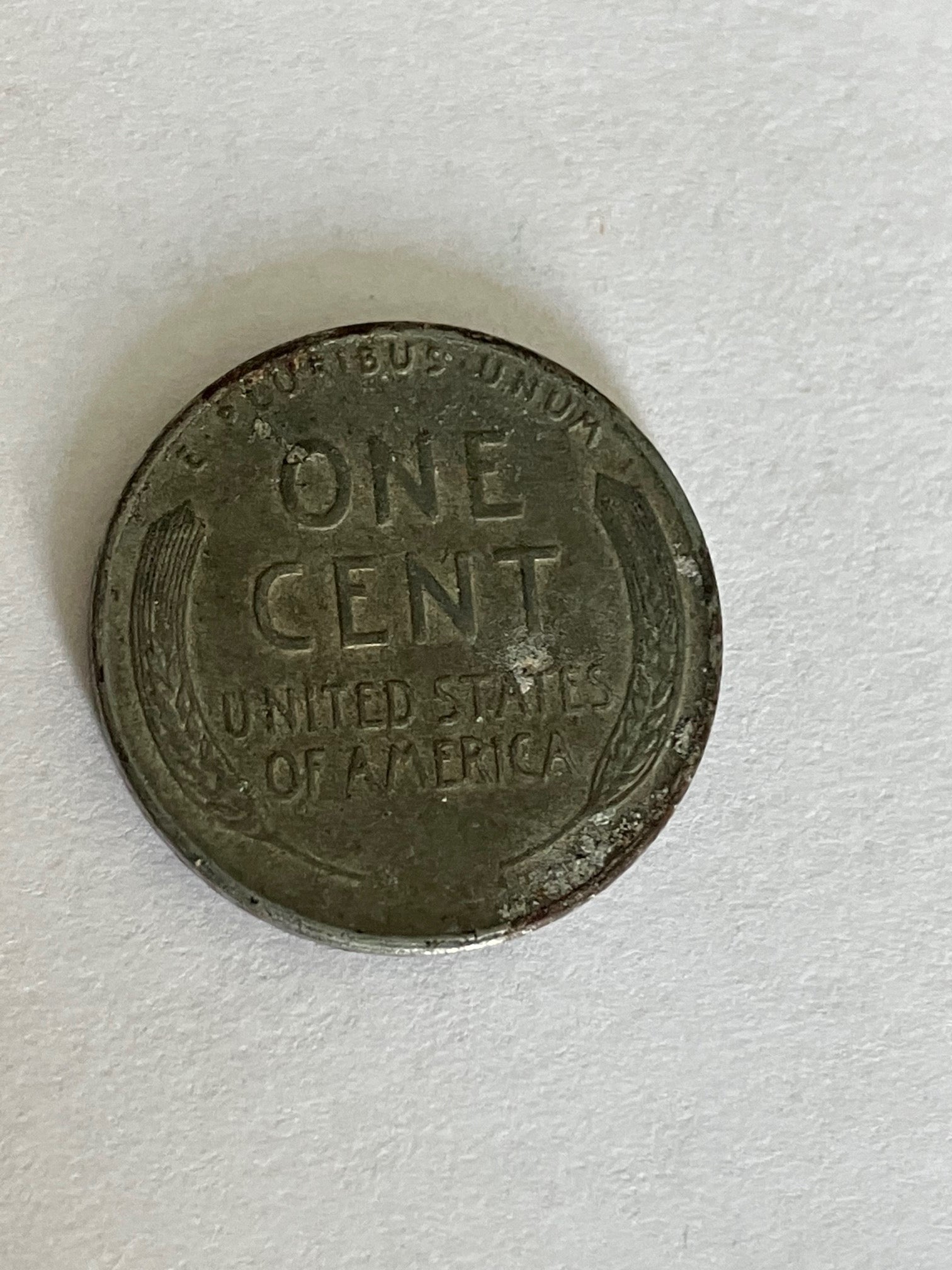 One Cent 1943 "Steel cent" USA