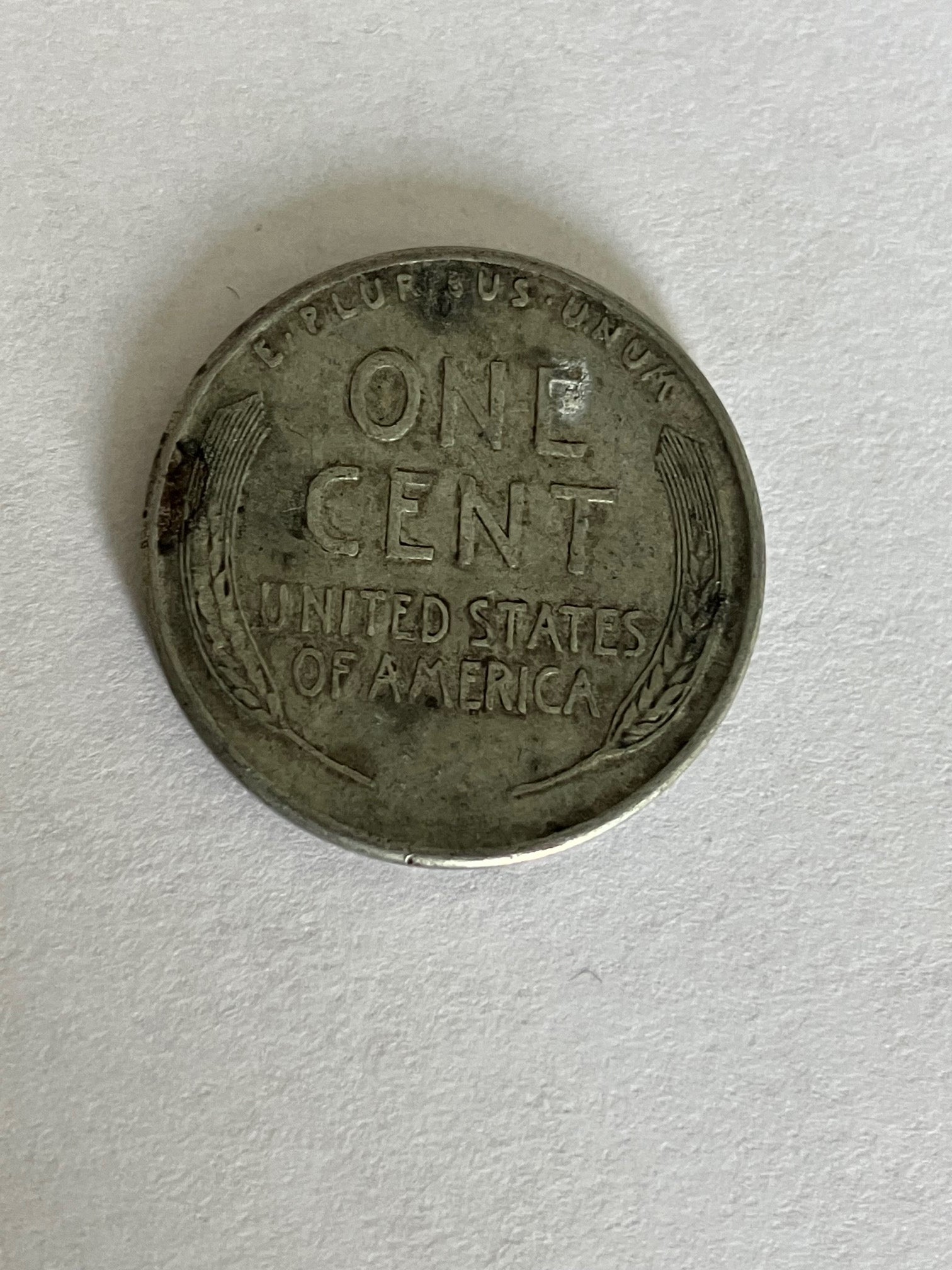 One Cent 1943 "Steel cent" USA