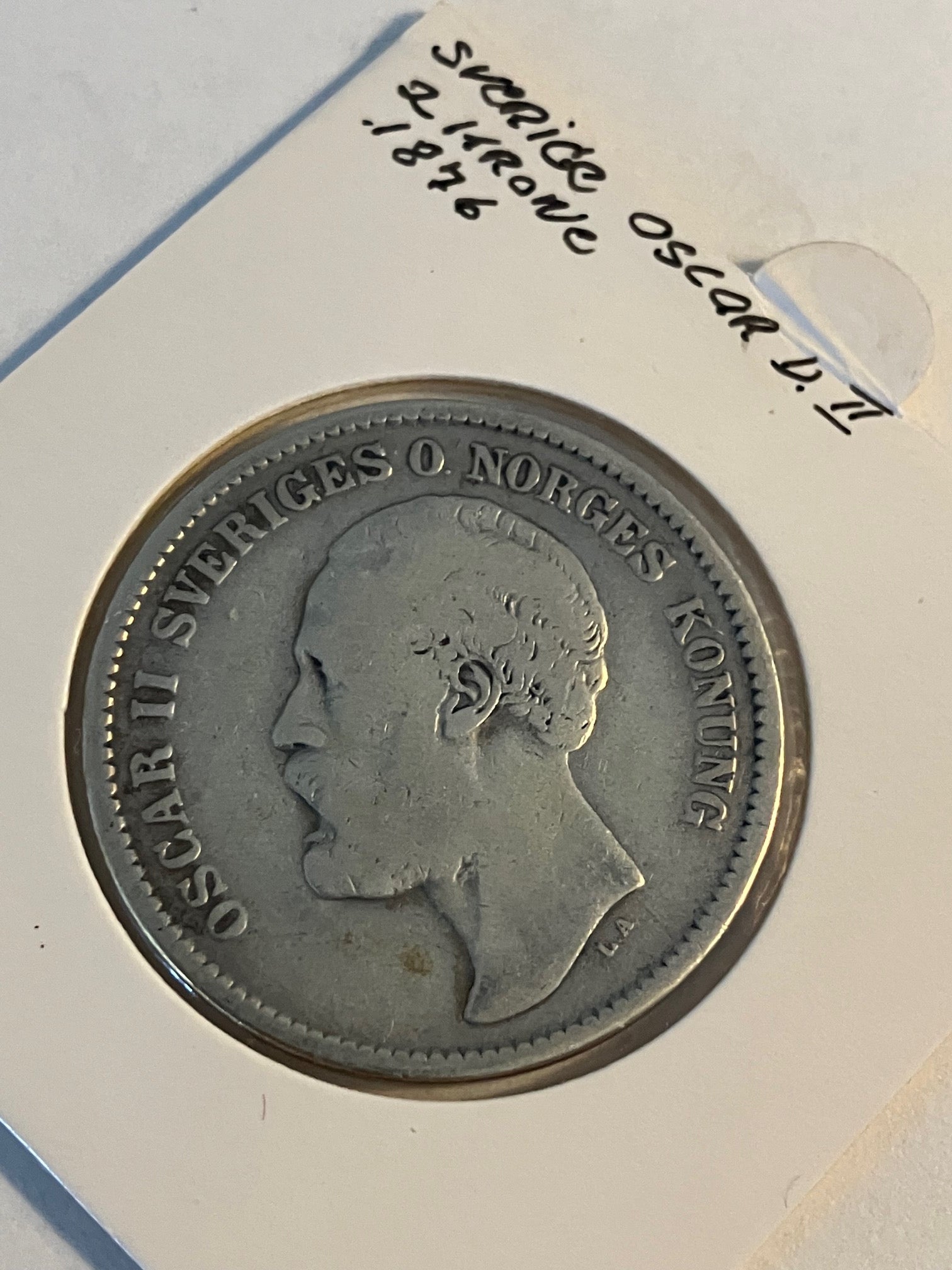 2 Kronor 1876 Sweden