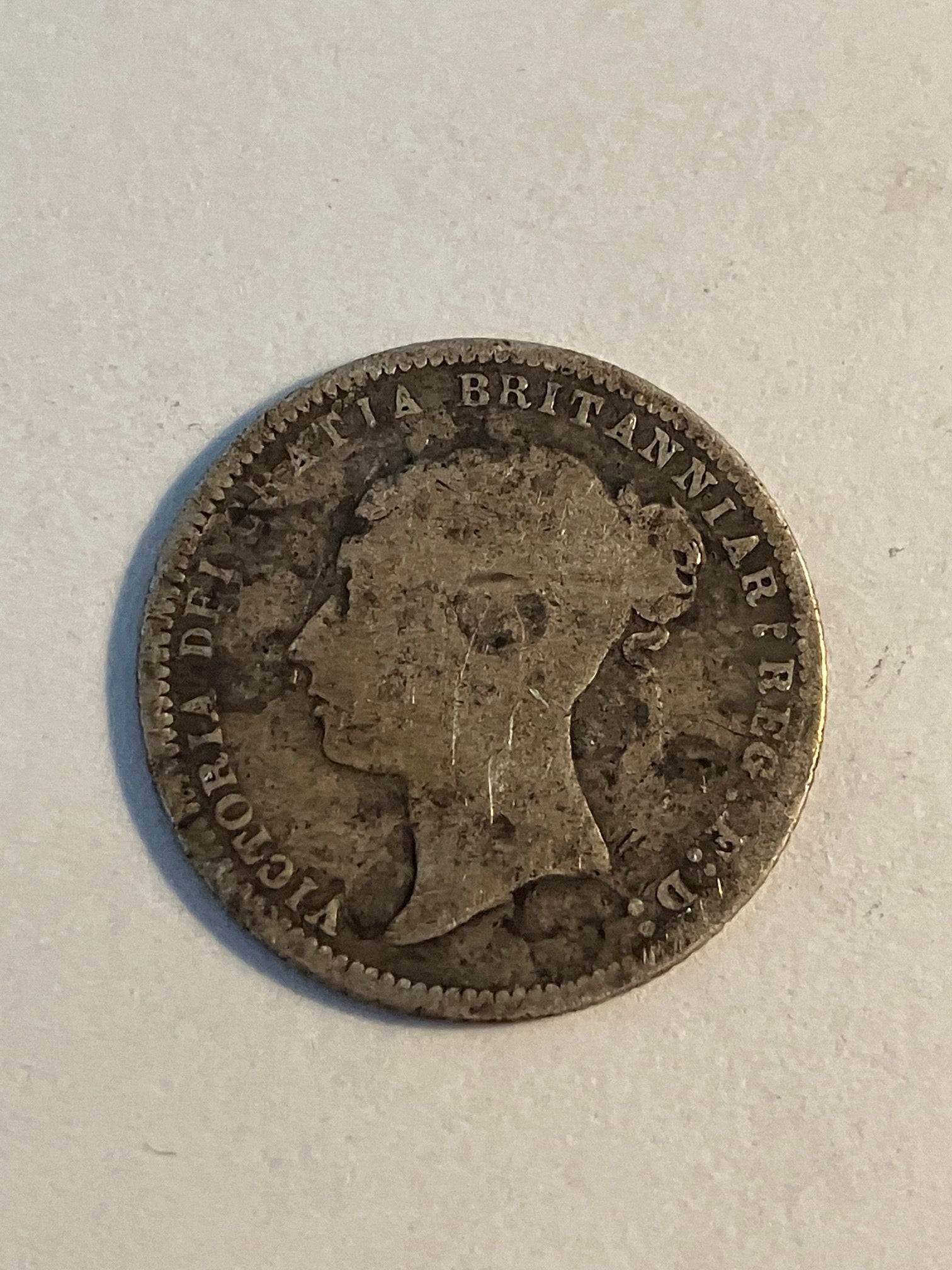 Six Pence England 1871