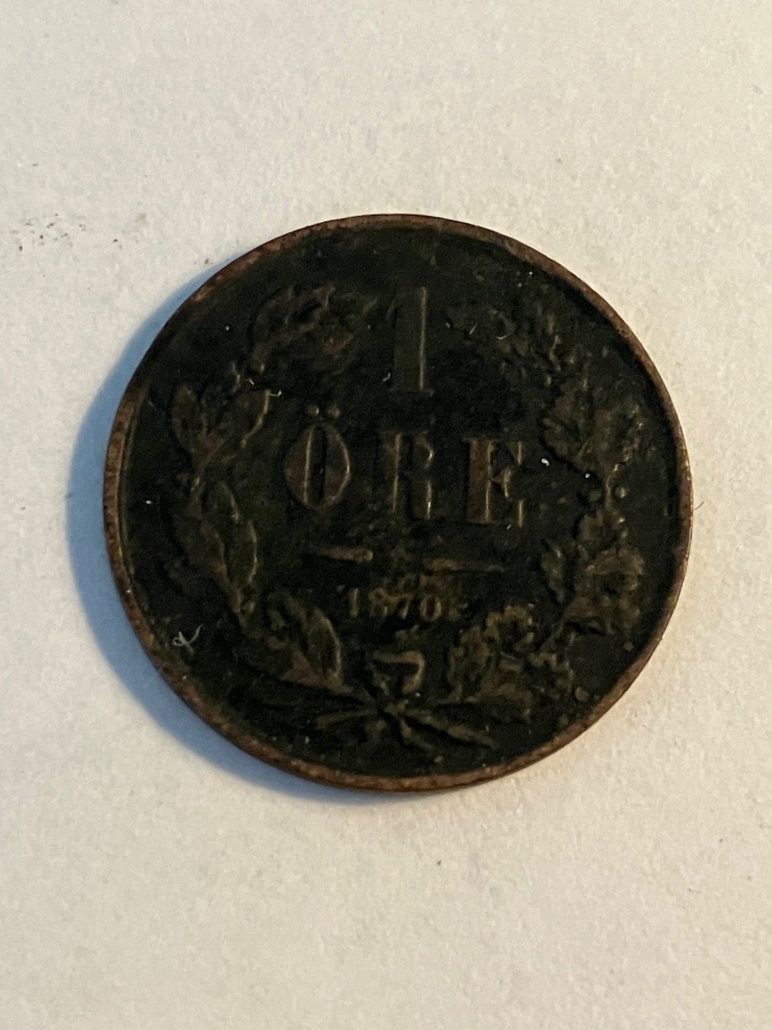 1 øre Sweden 1870