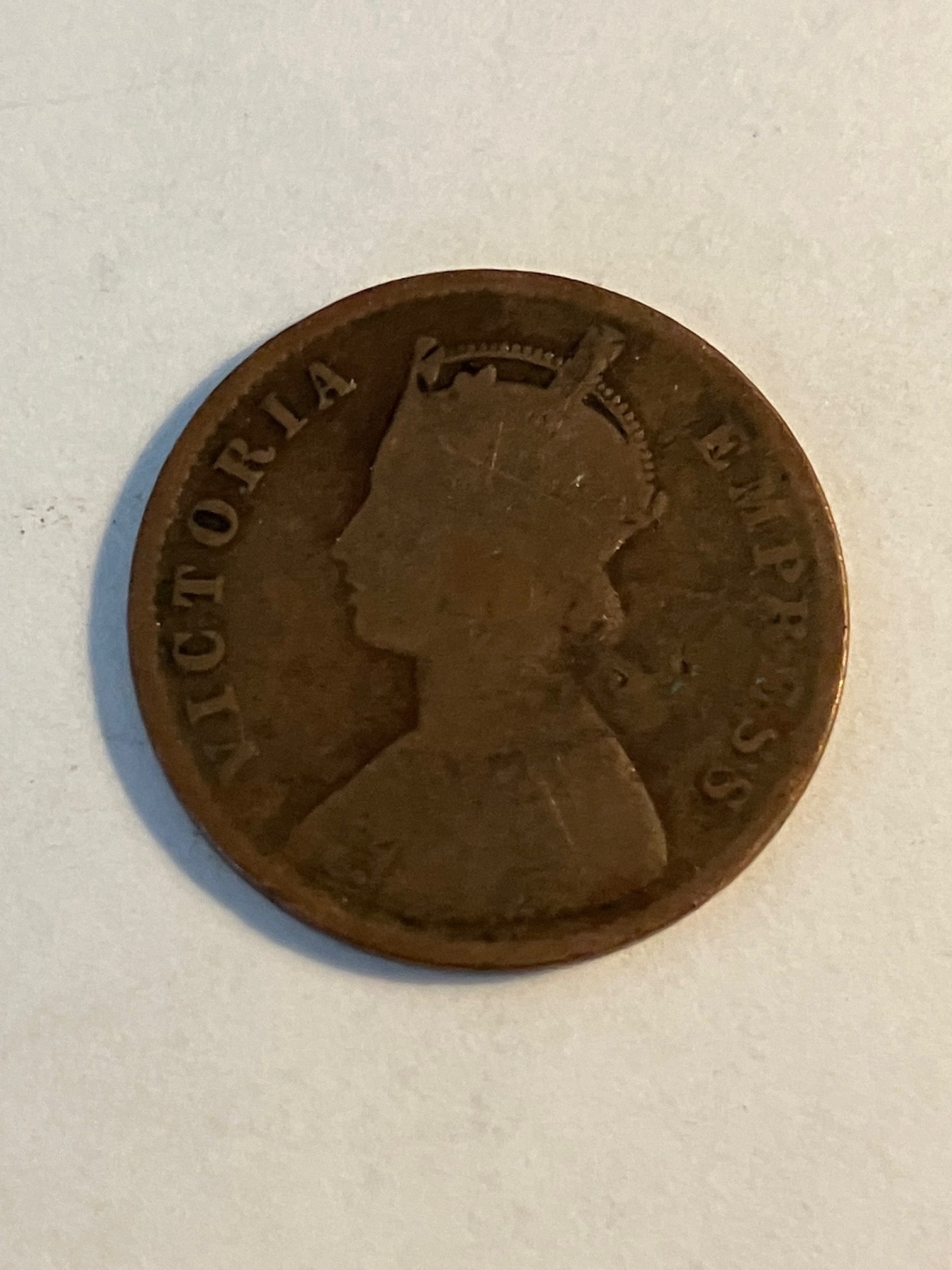 One Quarter Anna India 1887