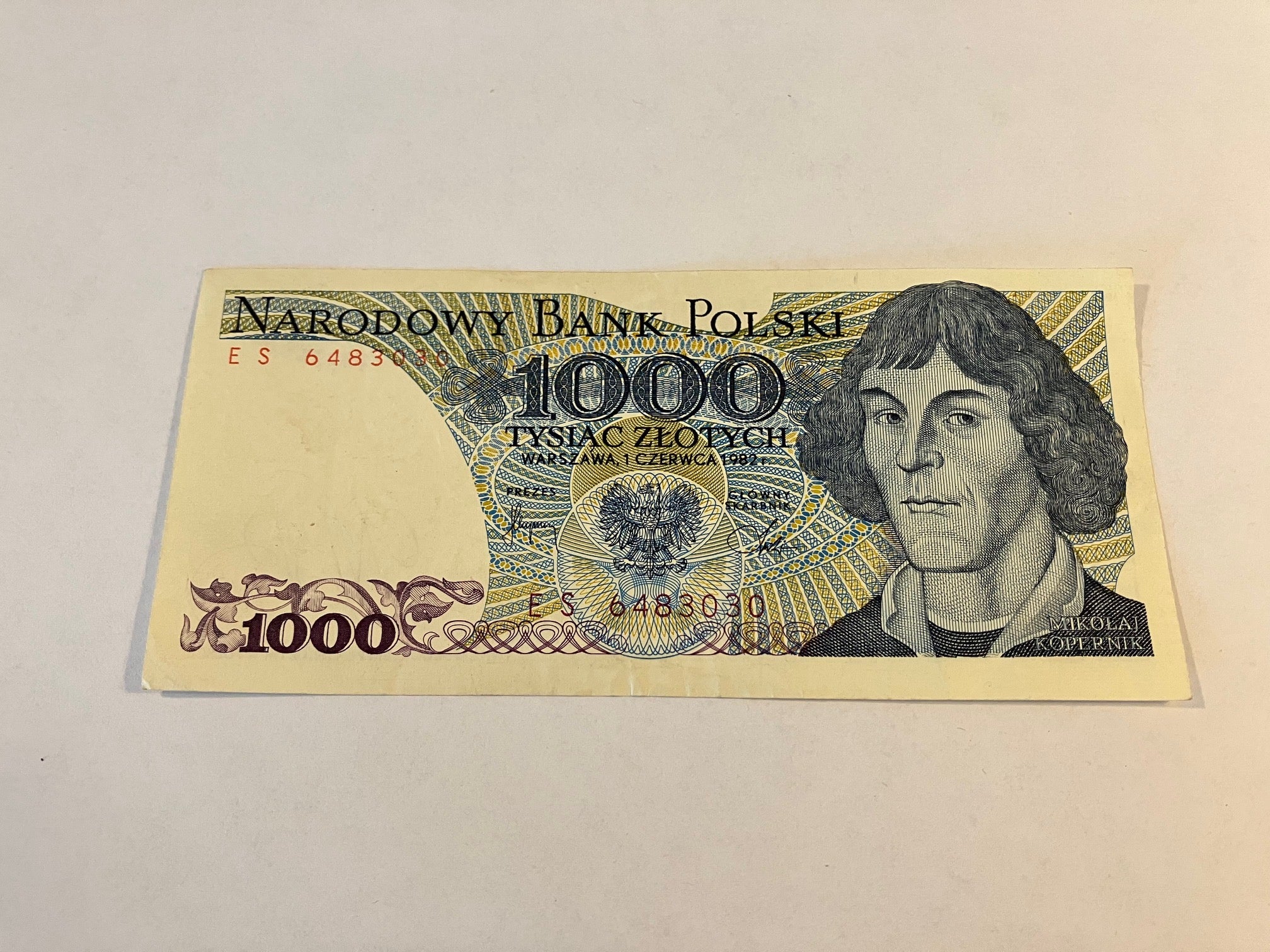 1000 Zlotych 1982 Poland